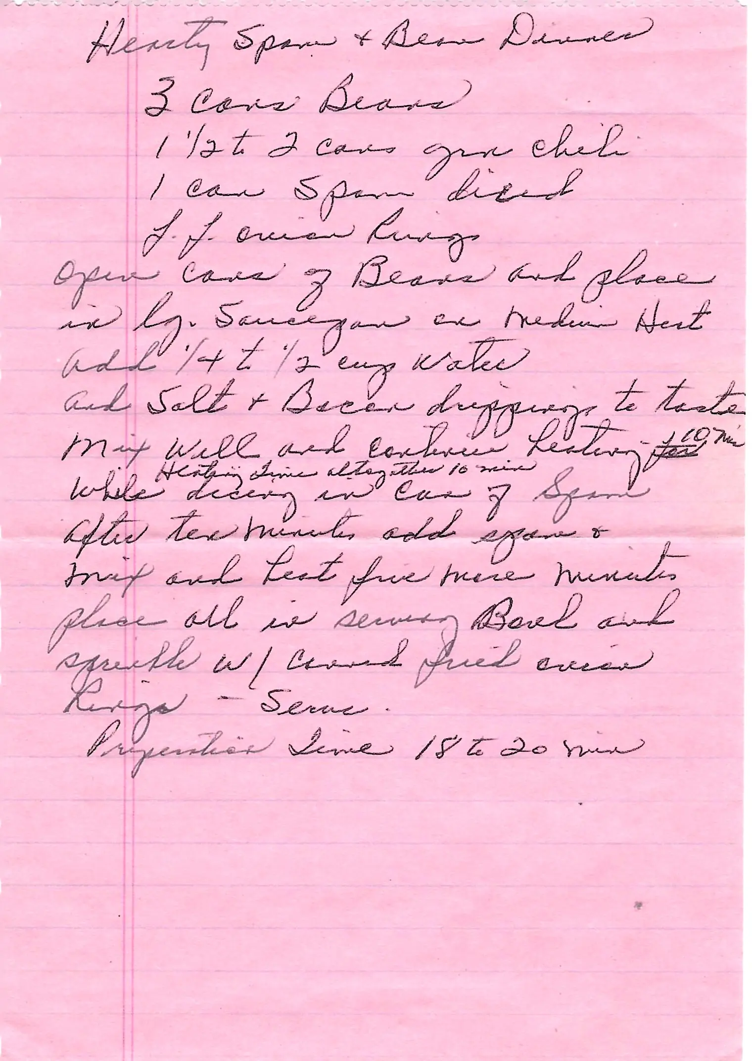 Original Handwritten Card