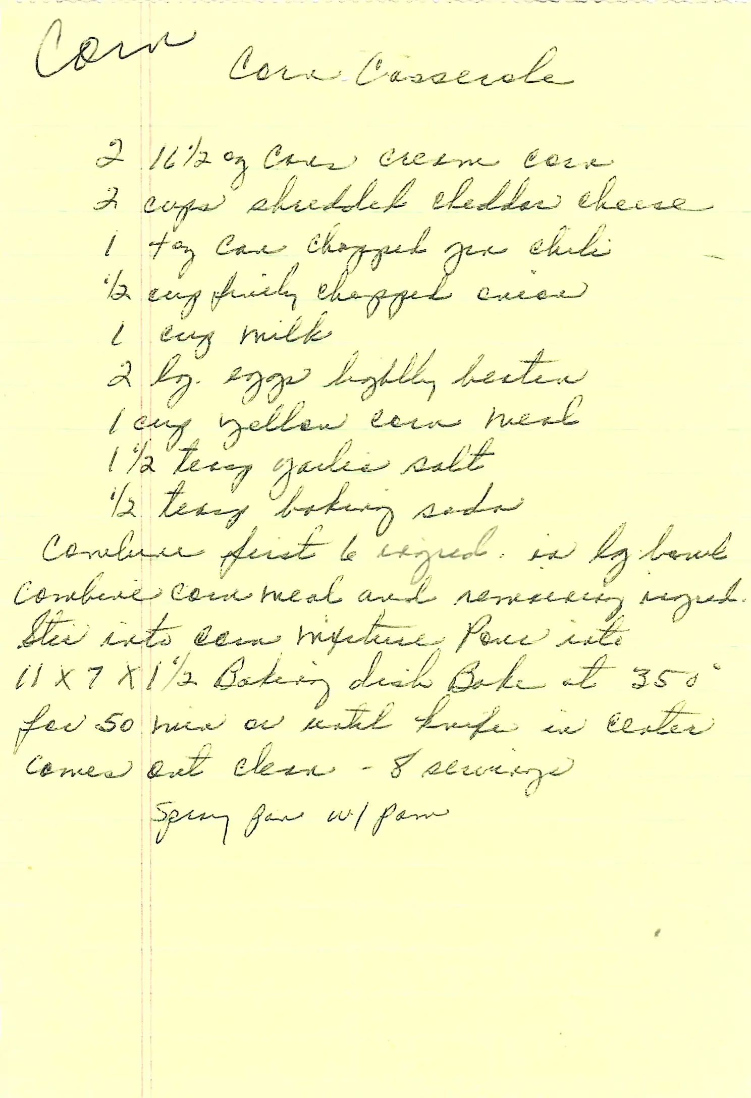 Original Handwritten Card
