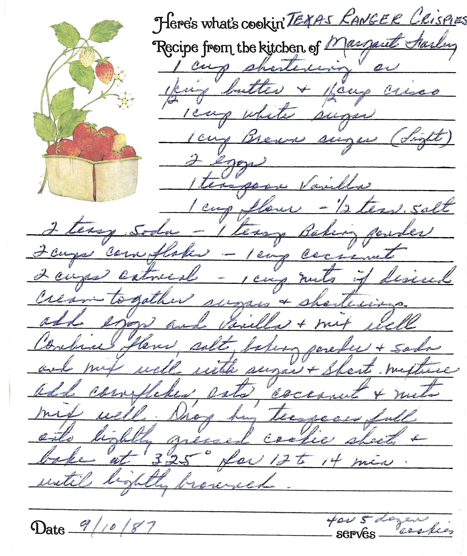 Original Handwritten Card