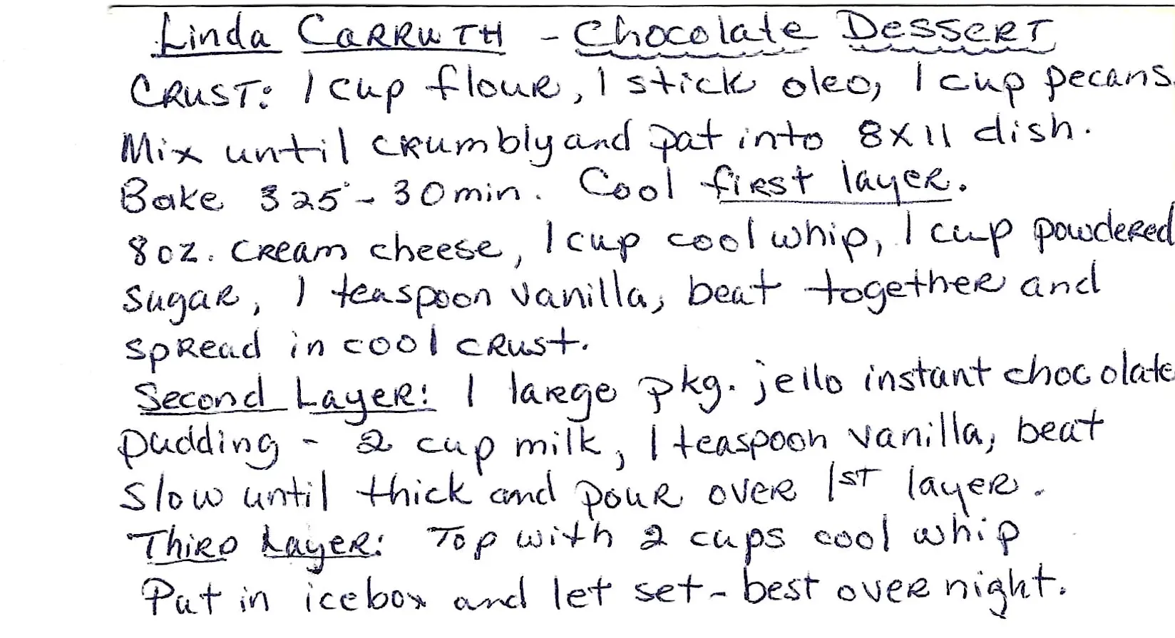 Original Handwritten Card