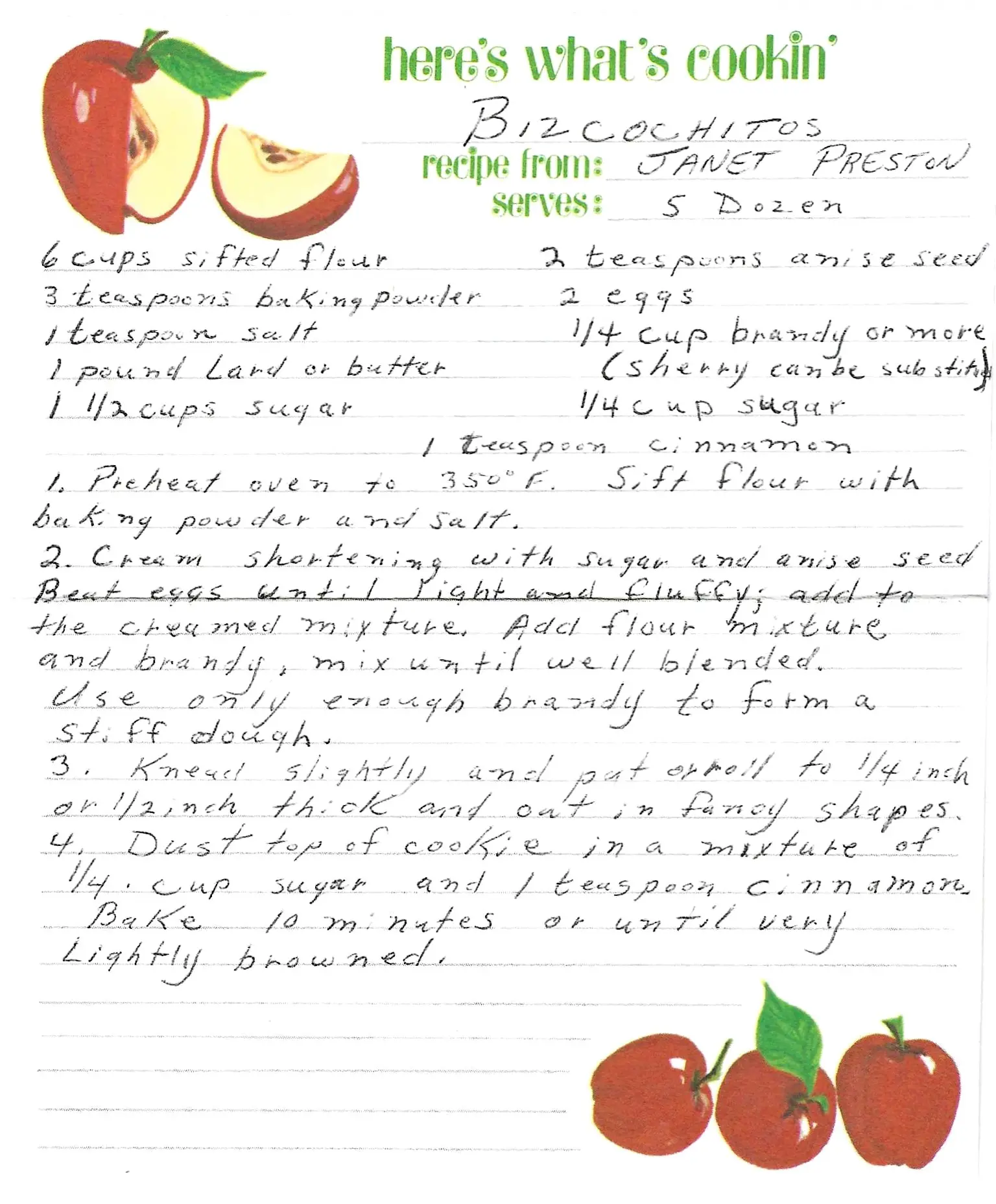 Original Handwritten Card