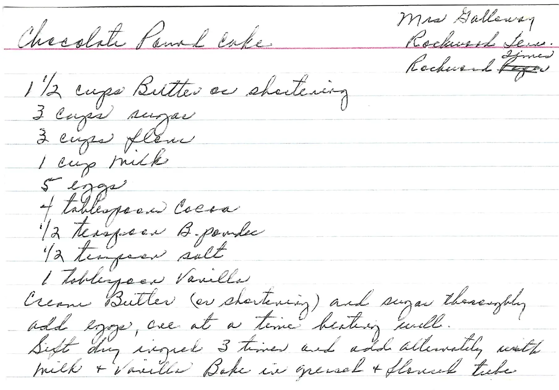 Original Handwritten Card