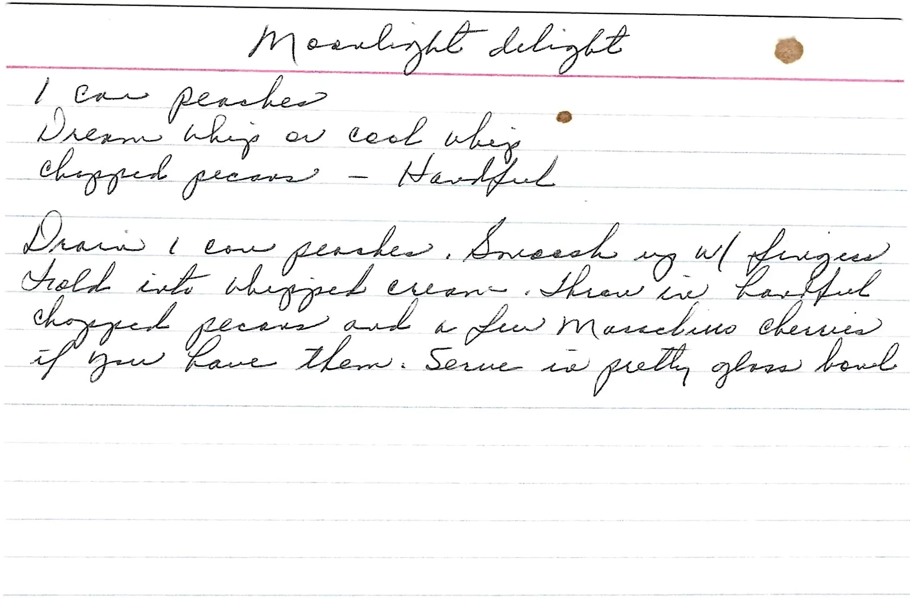 Original Handwritten Card