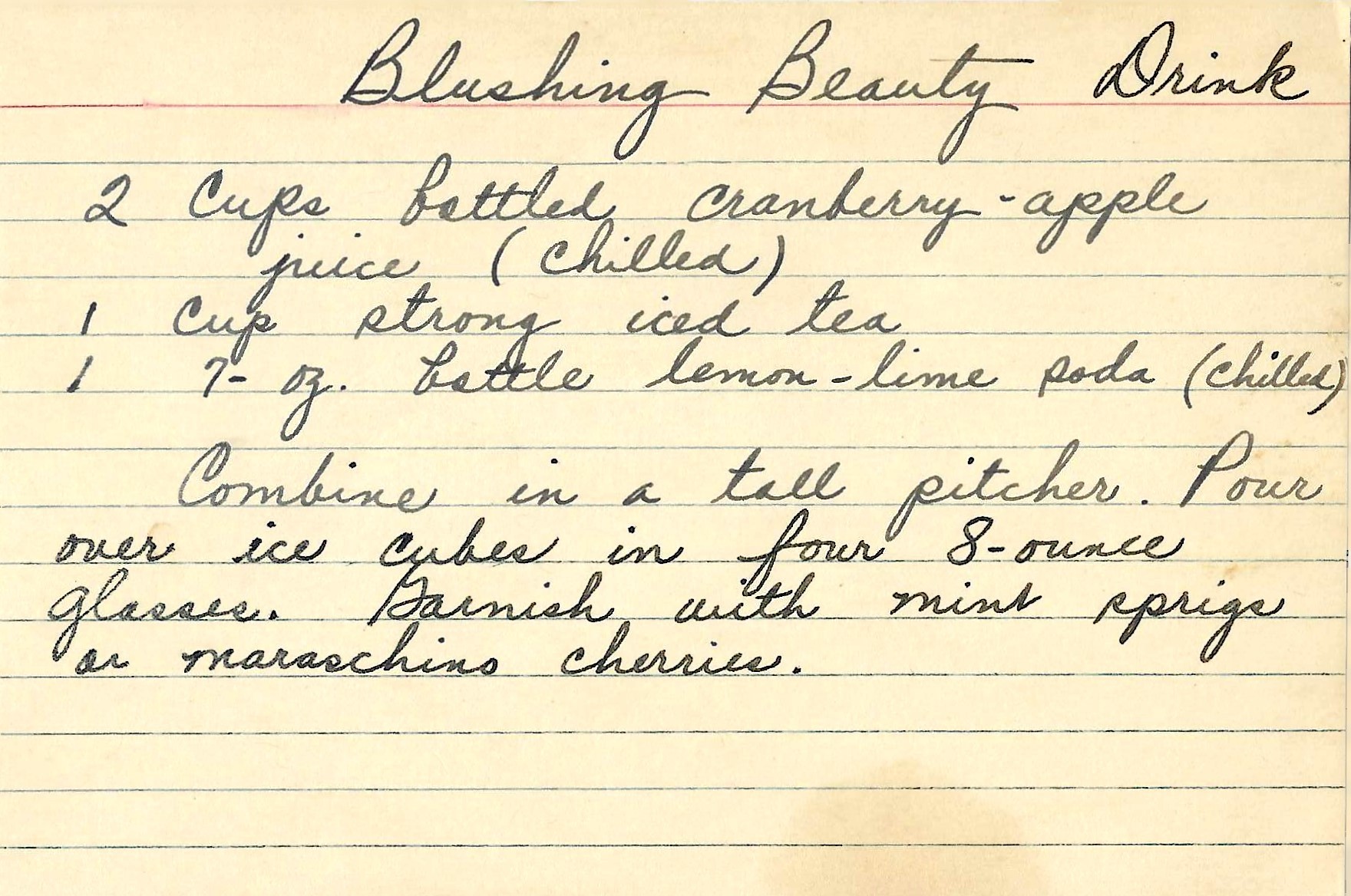 Original Handwritten Card