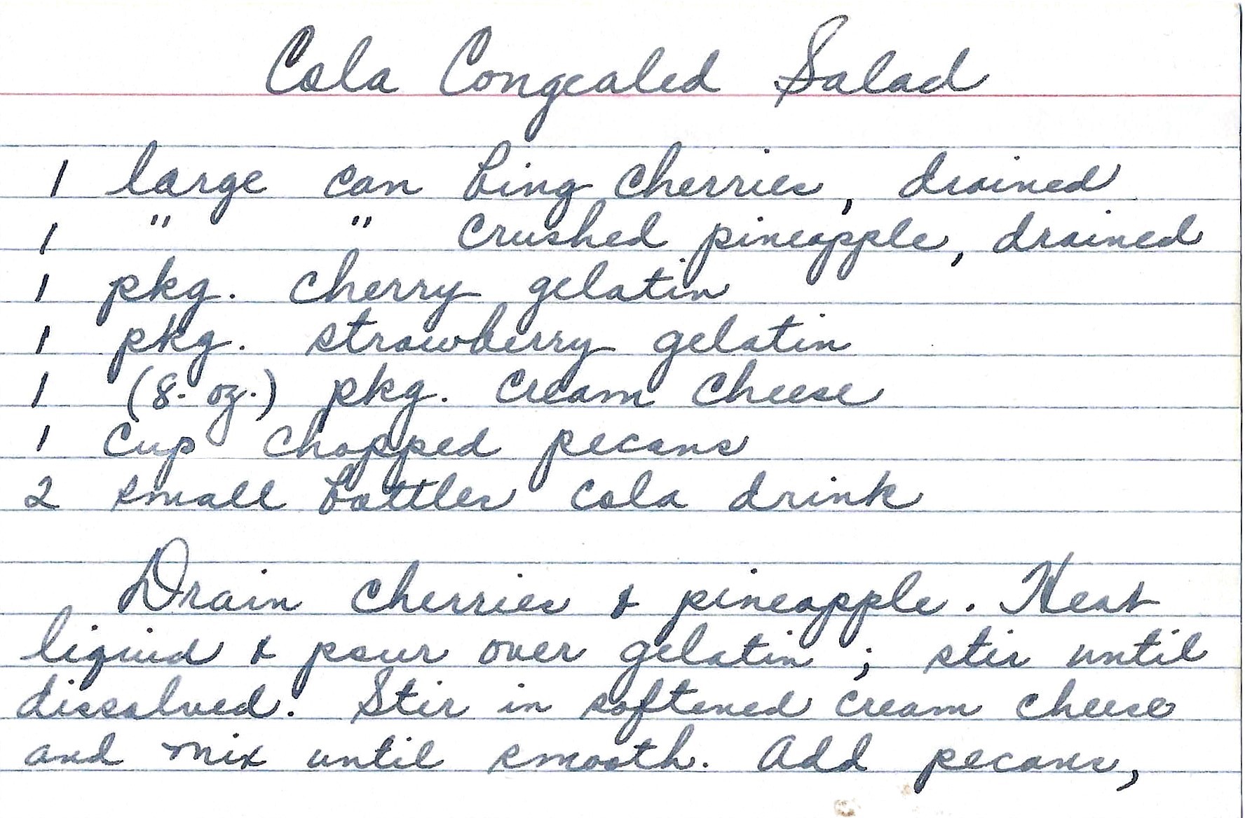 Original Handwritten Card