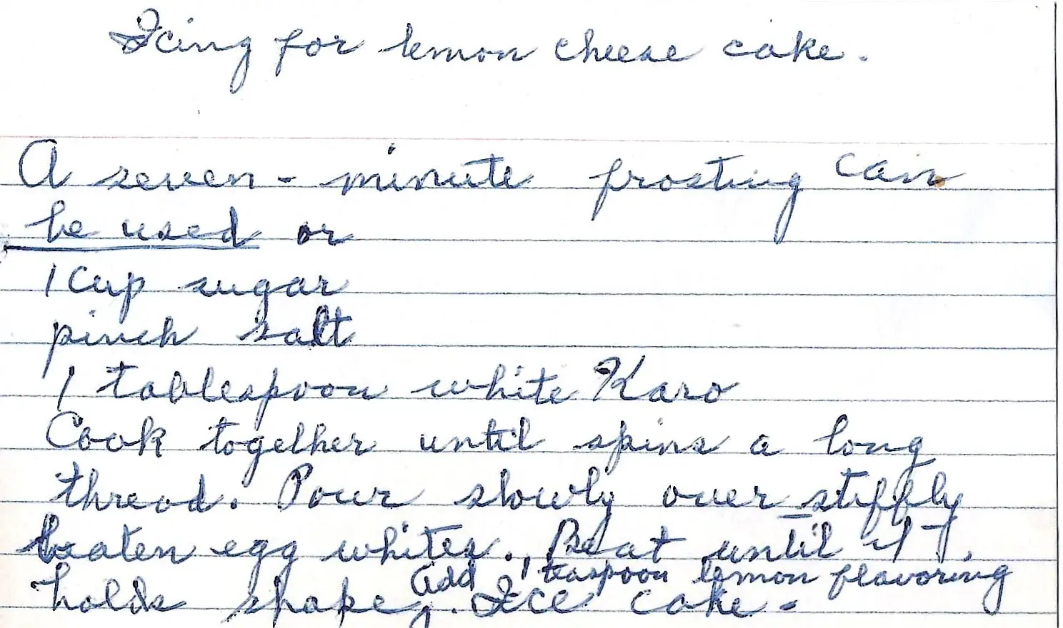 Original Handwritten Card