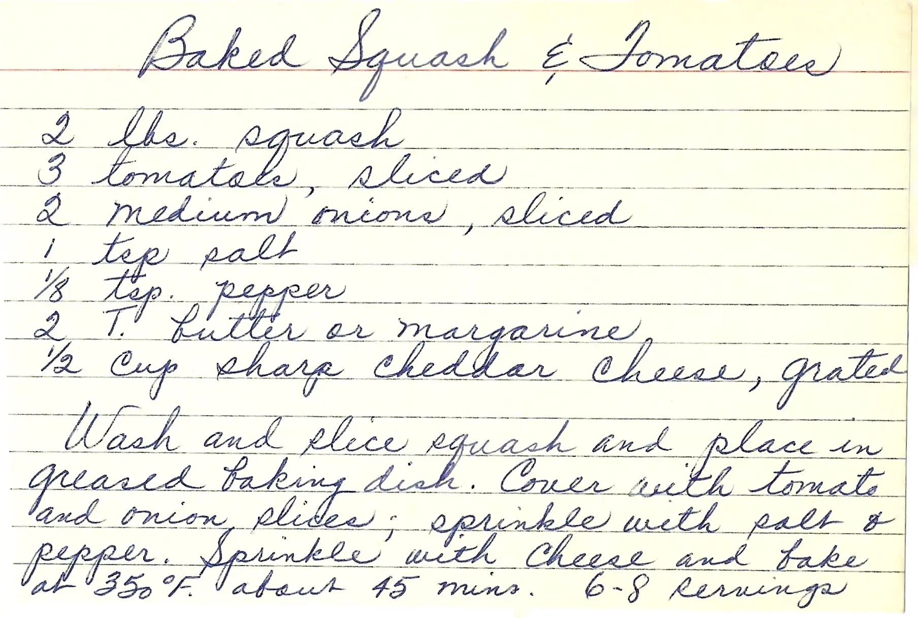 Original Handwritten Card