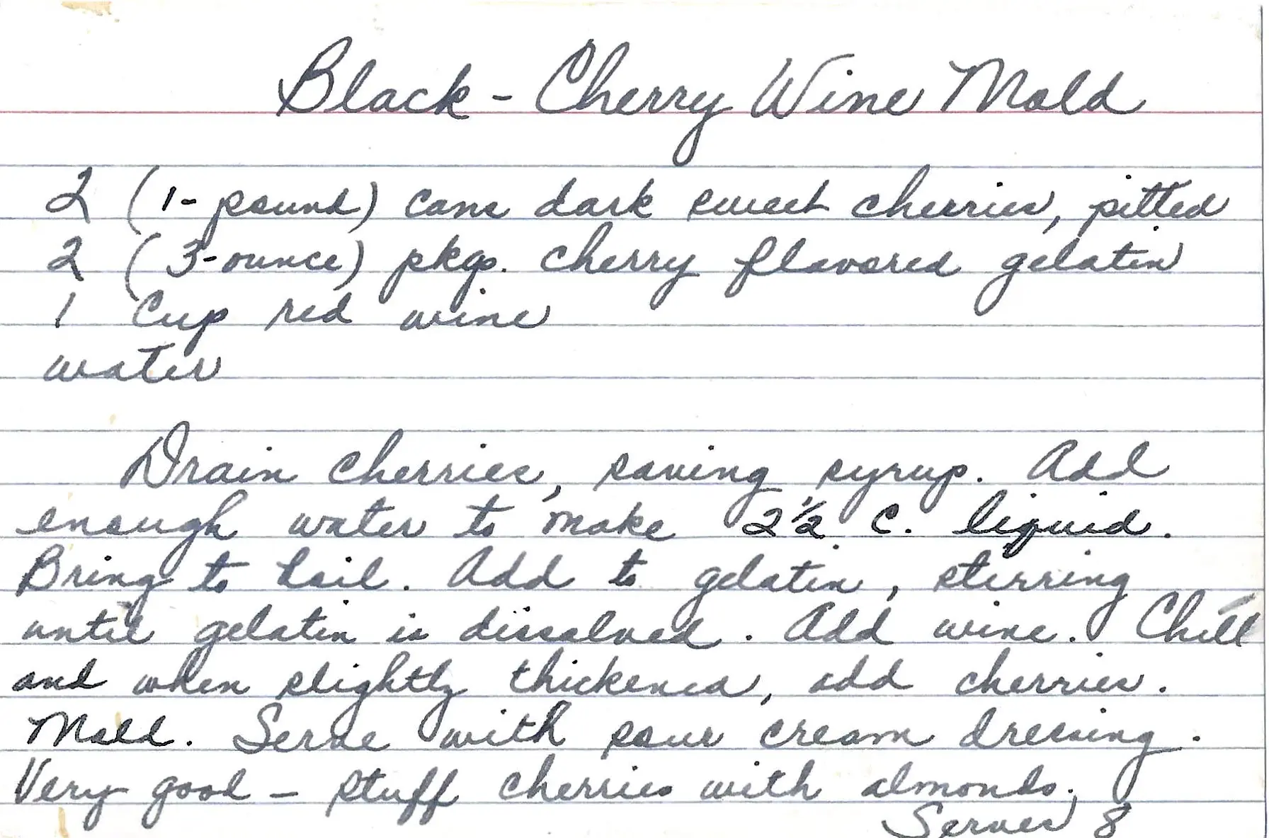 Original Handwritten Card
