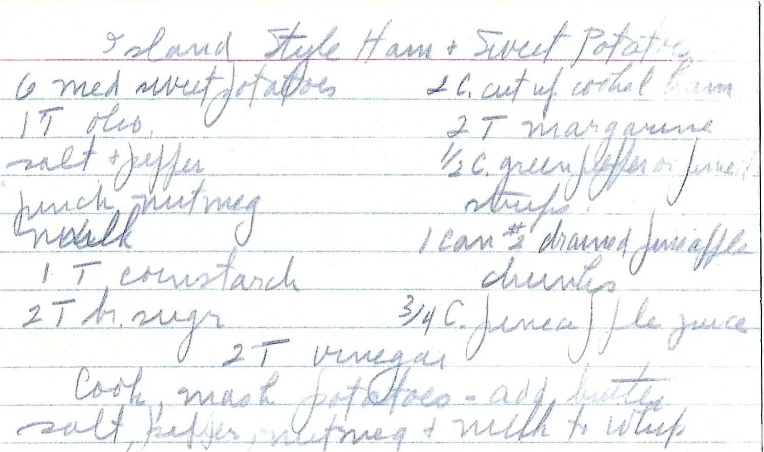 Original Handwritten Card