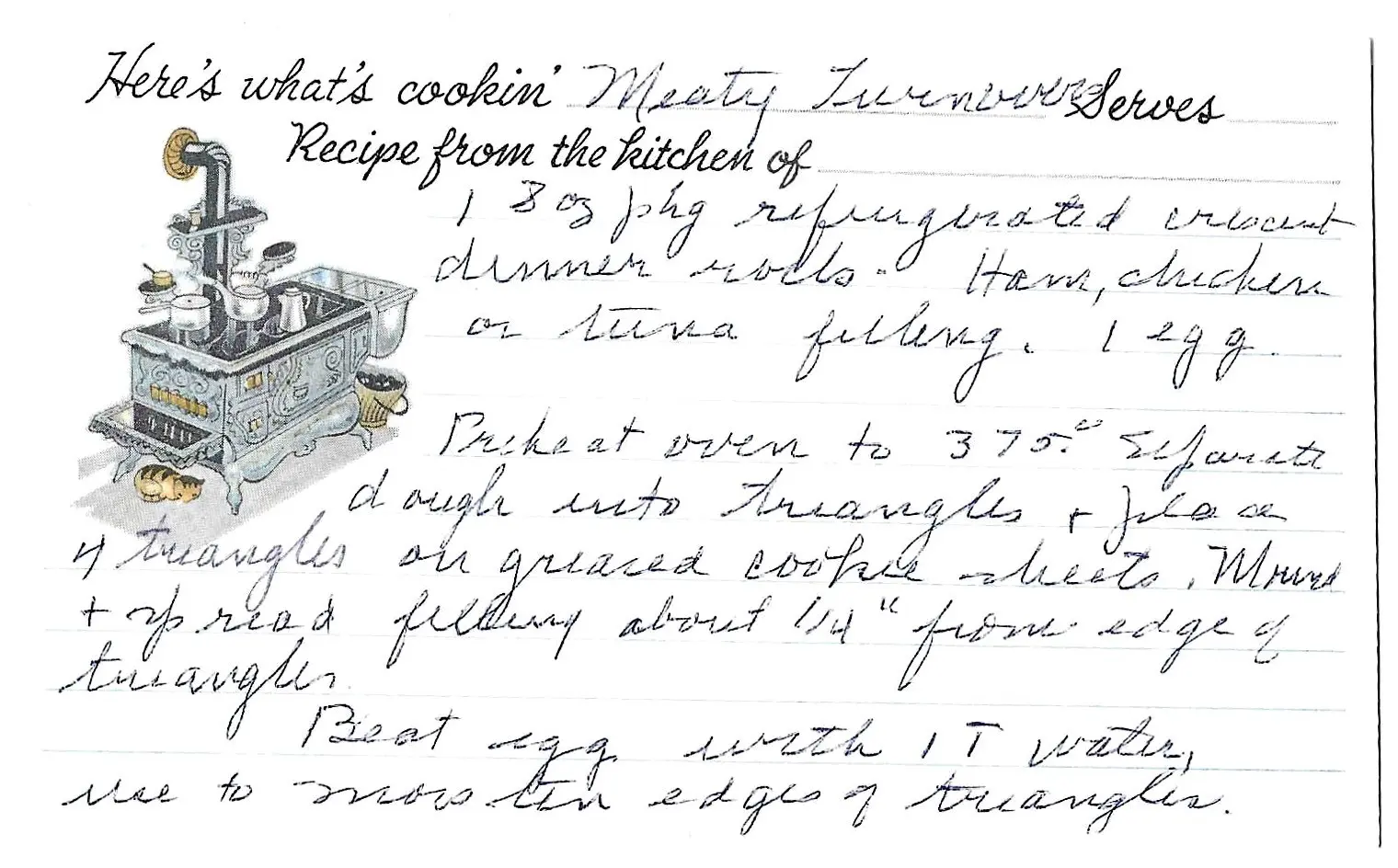 Original Handwritten Card