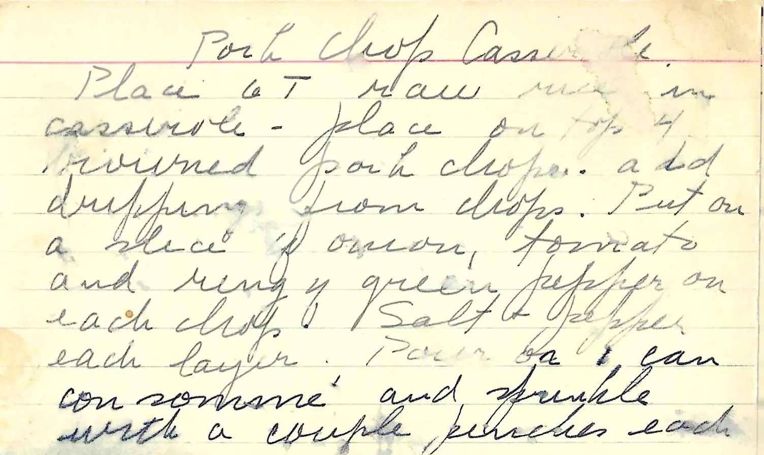 Original Handwritten Card