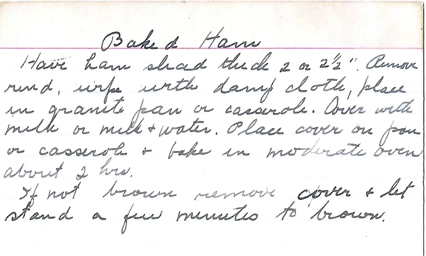 Original Handwritten Card