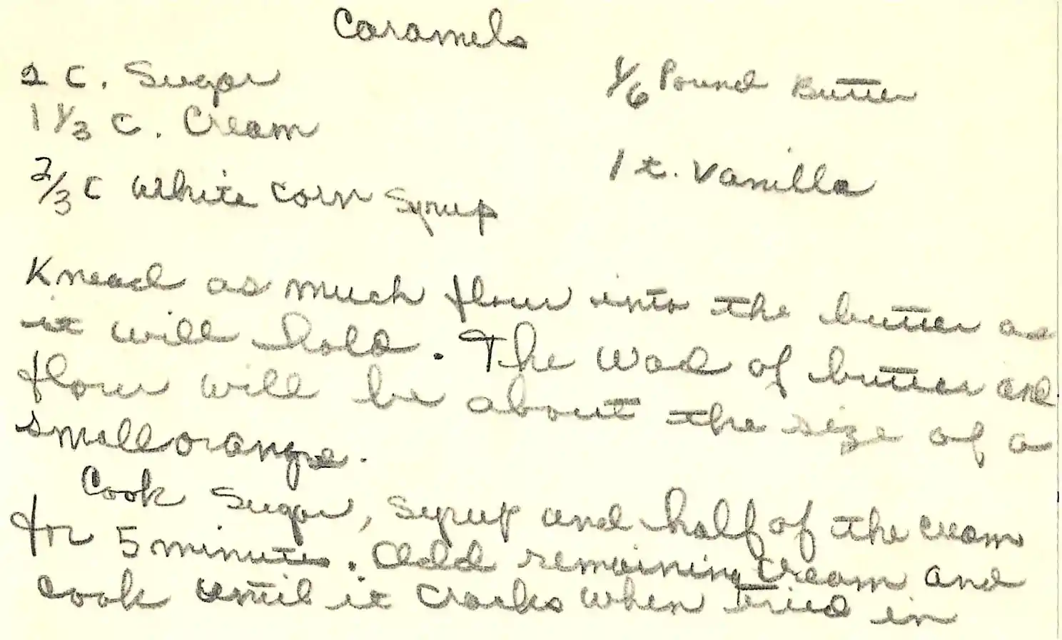 Original Handwritten Card