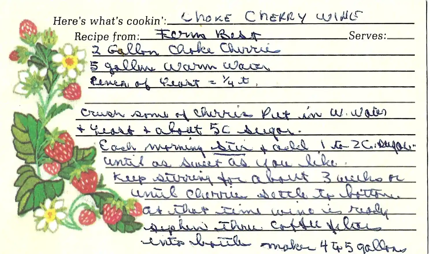 Original Handwritten Card