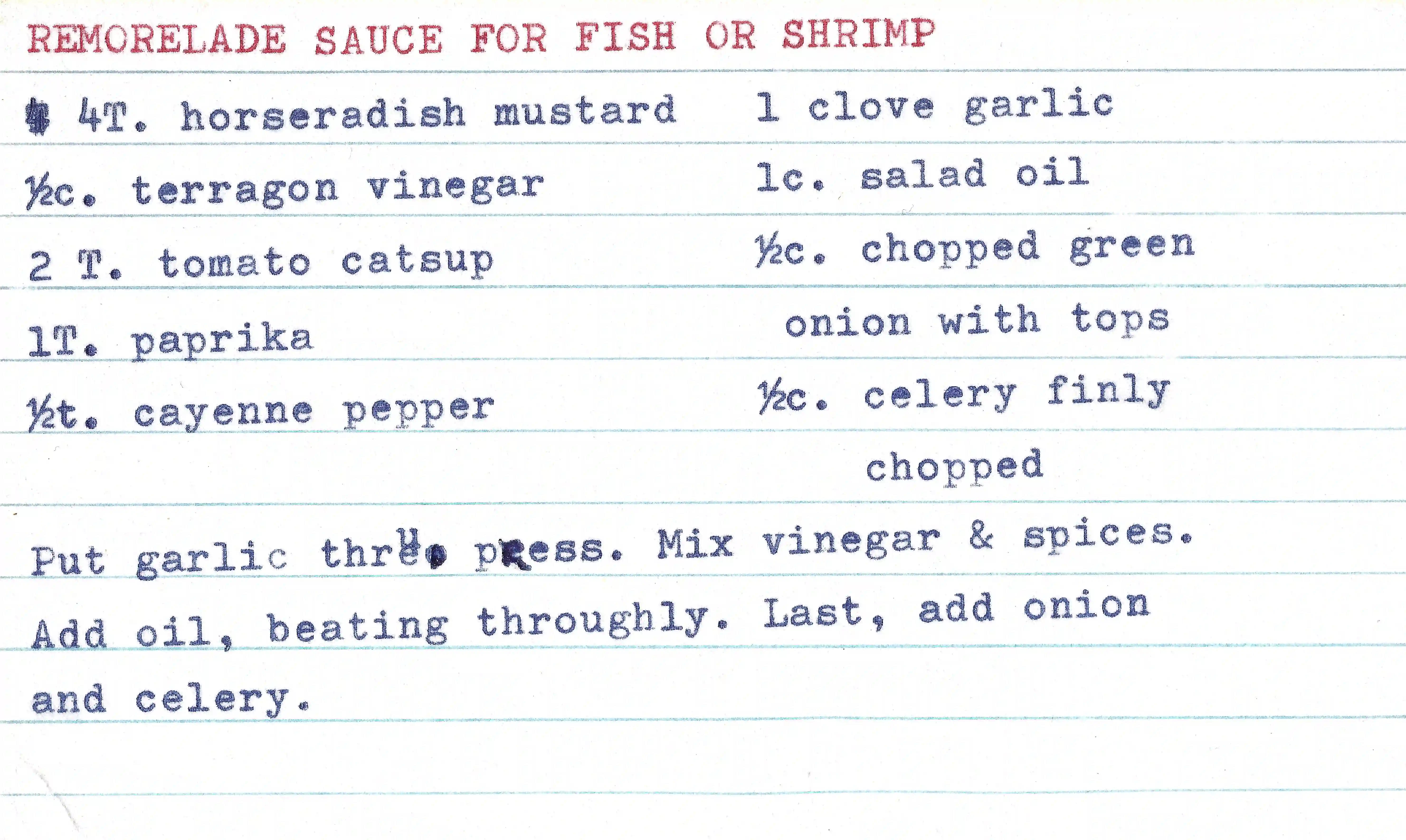 Original Handwritten Card