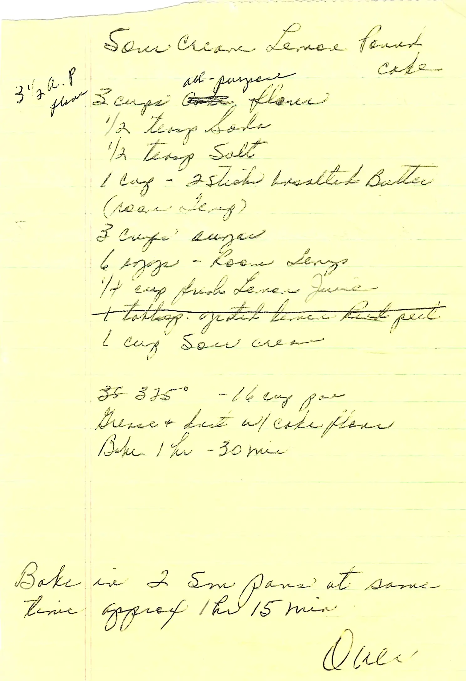 Original Handwritten Card