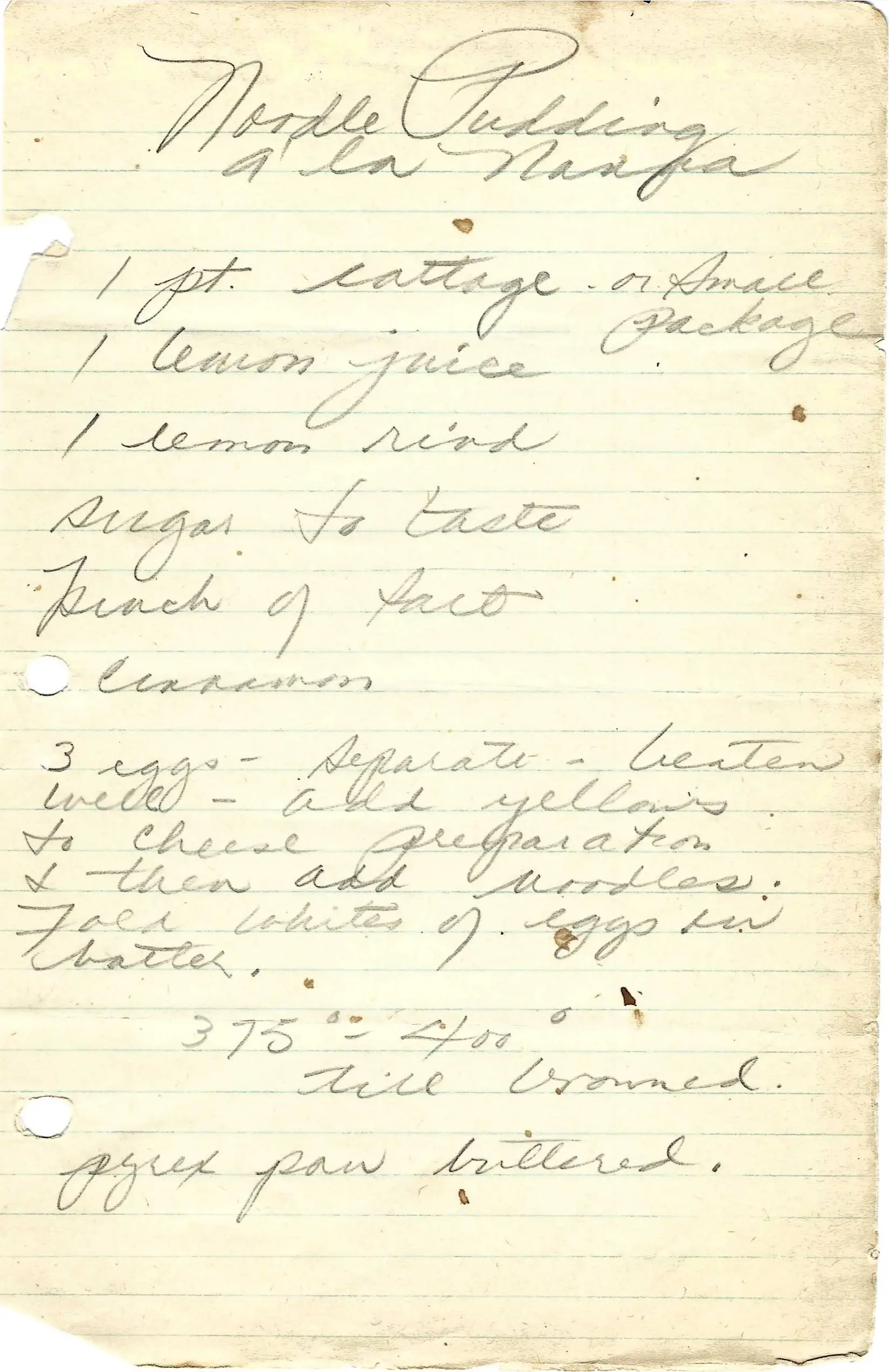 Original Handwritten Card