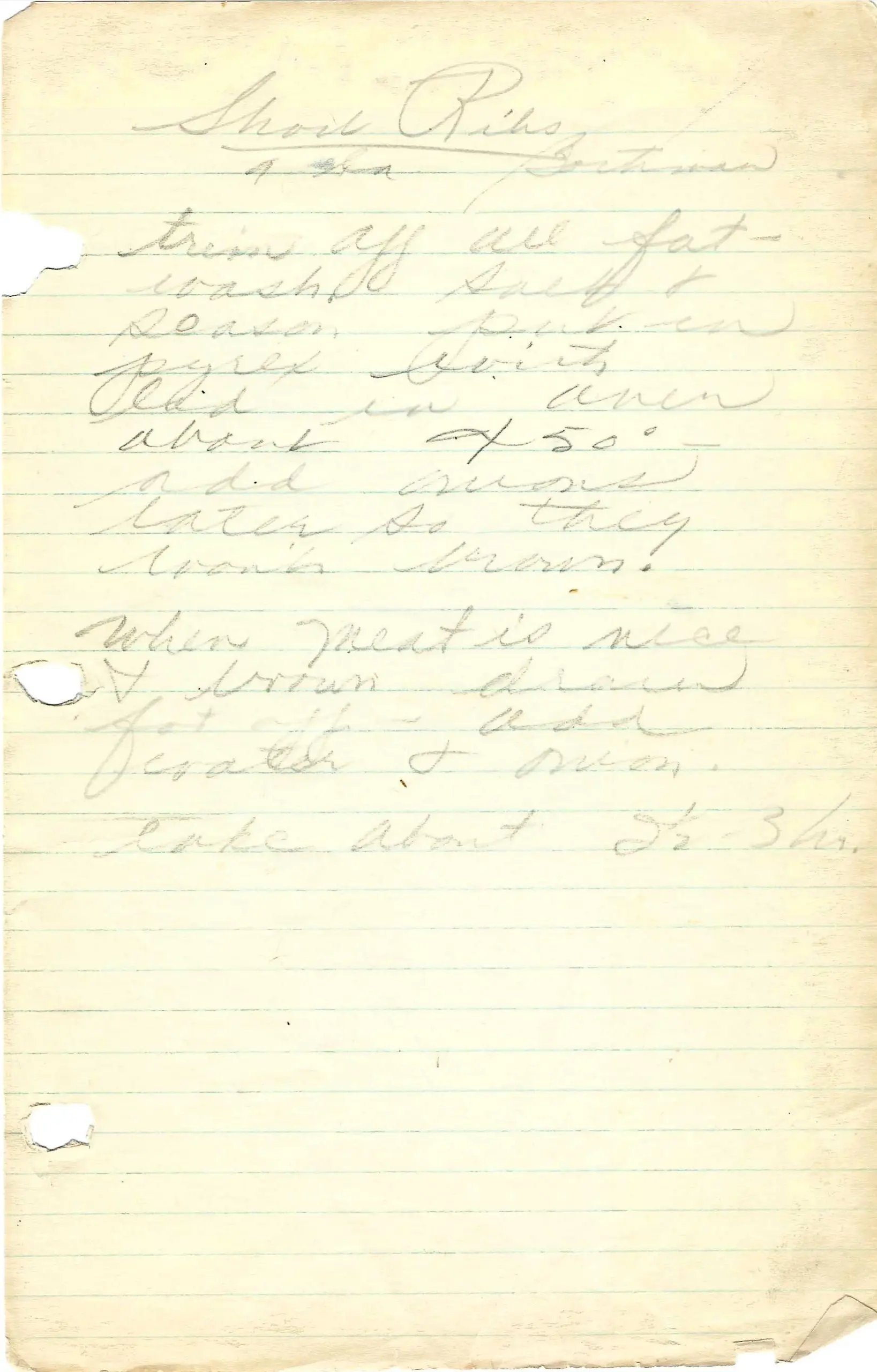 Original Handwritten Card