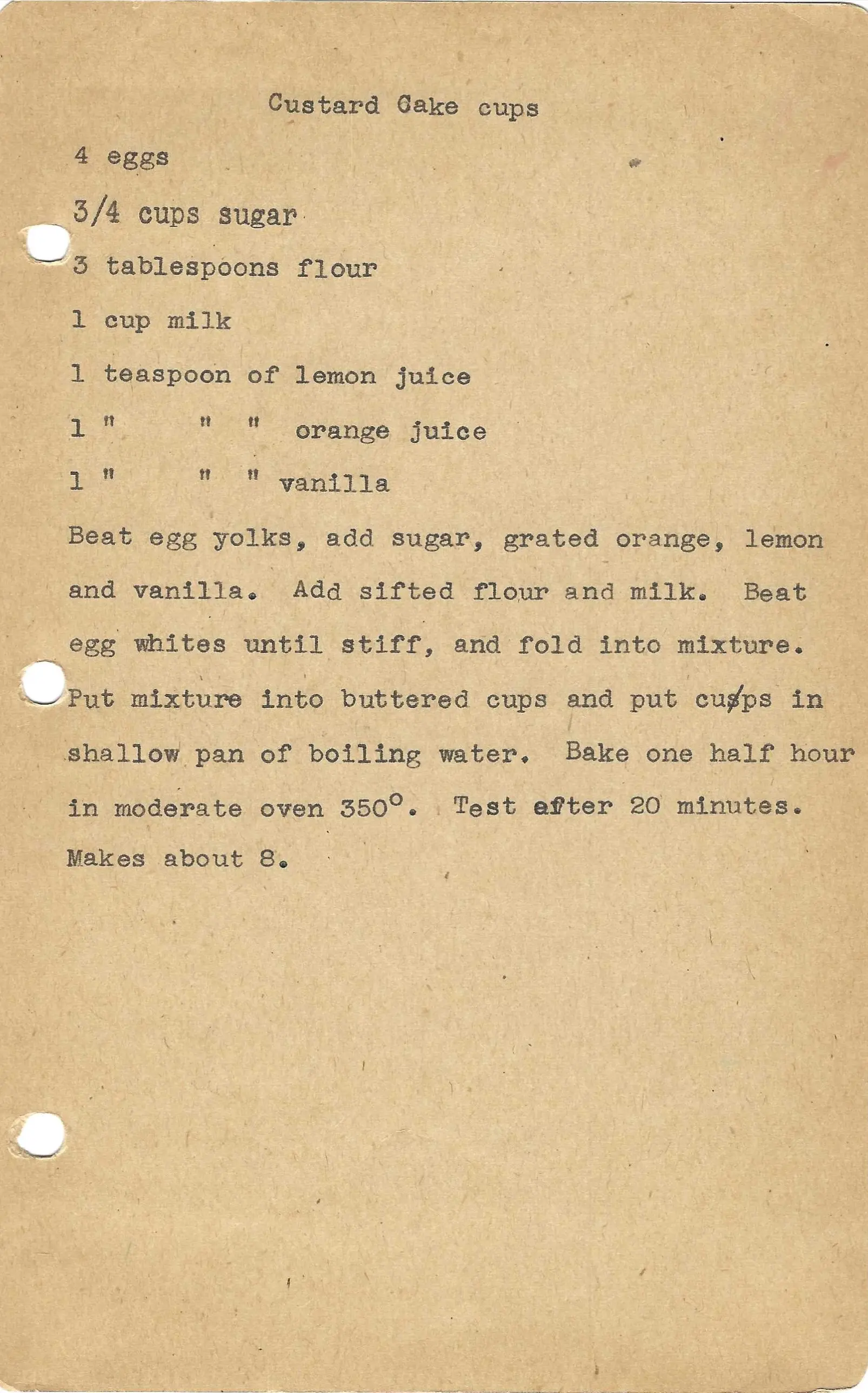 Original Handwritten Card