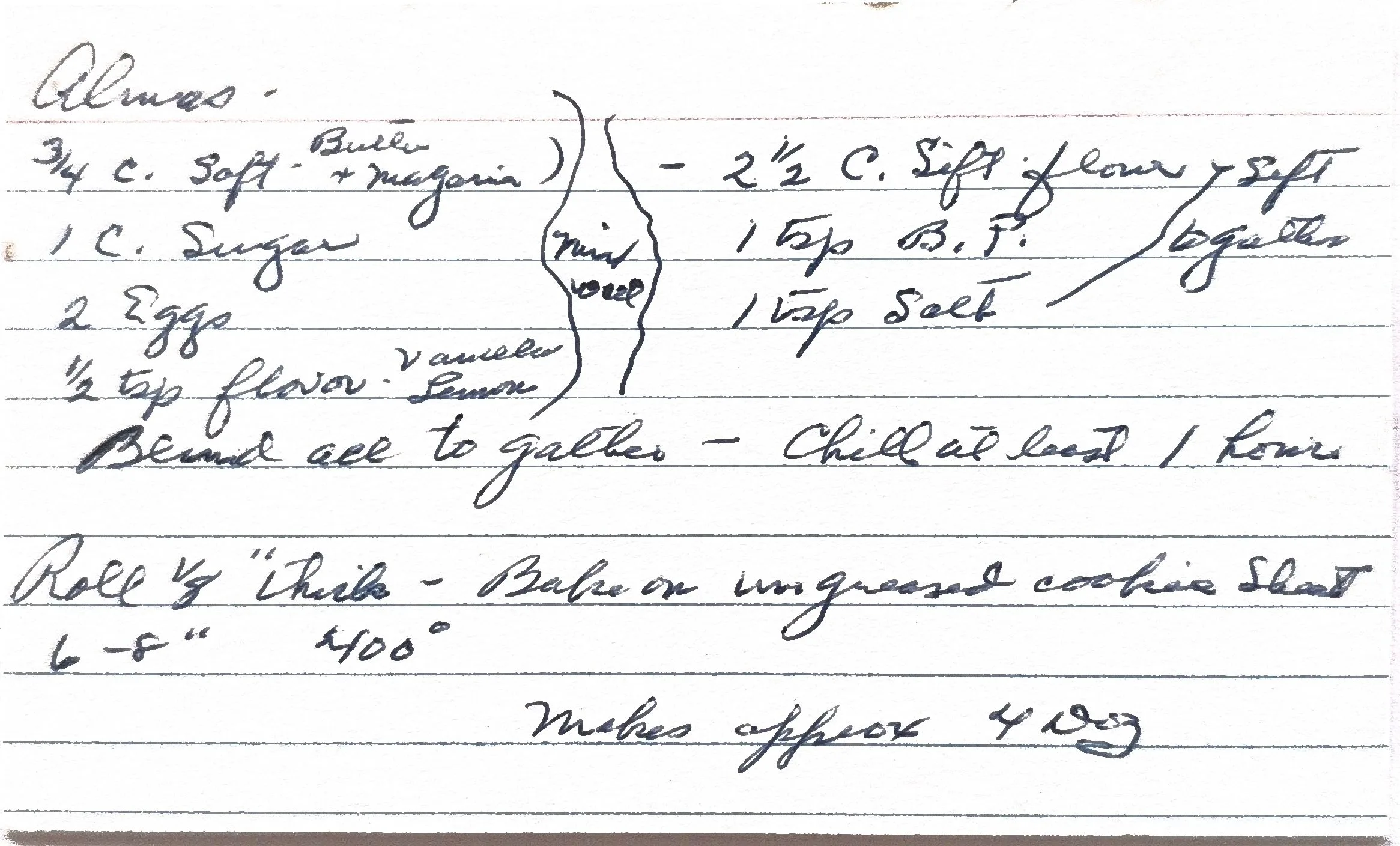 Original Handwritten Card