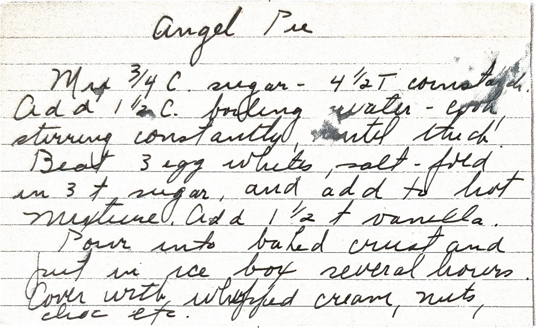 Original Handwritten Card