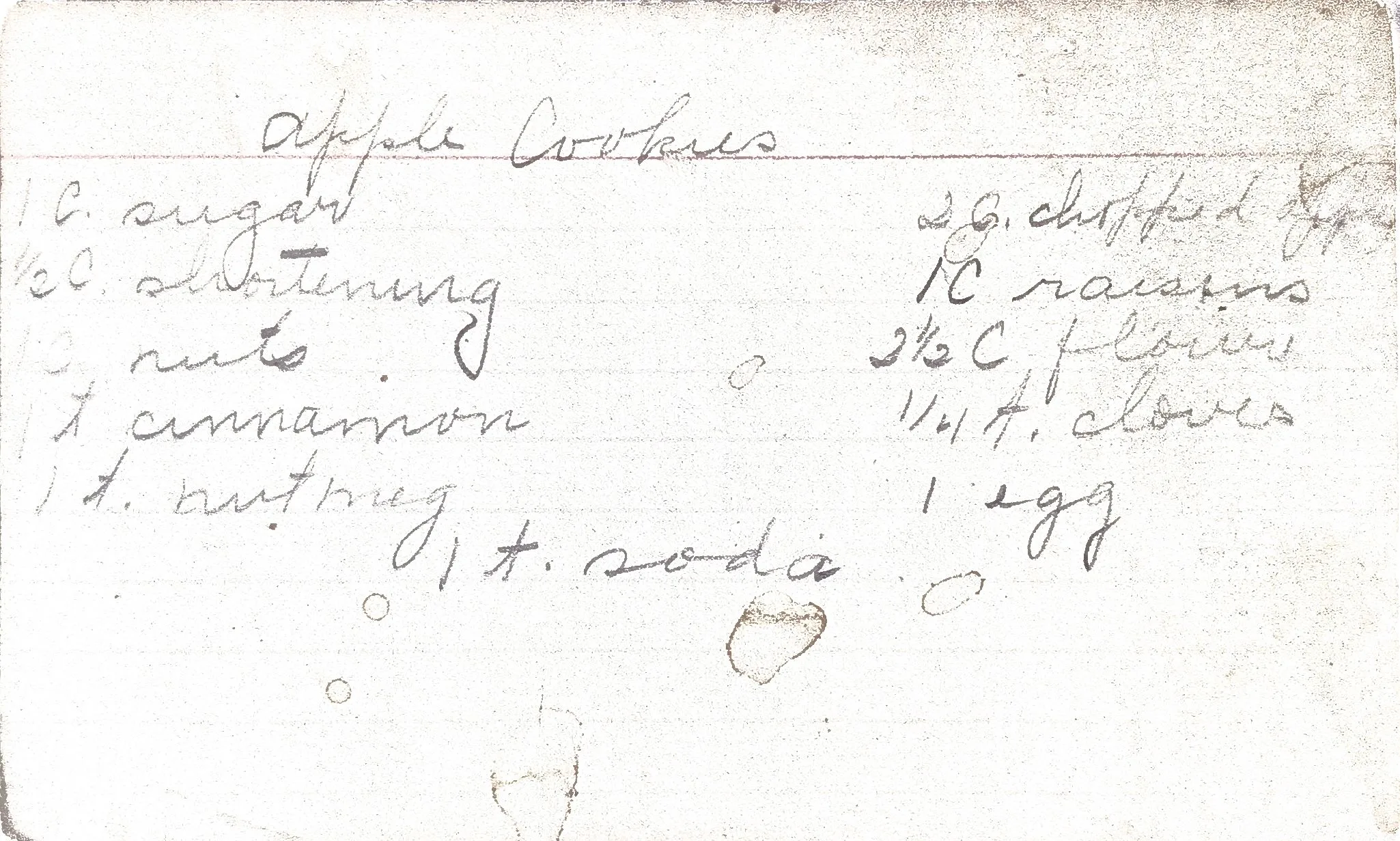 Original Handwritten Card