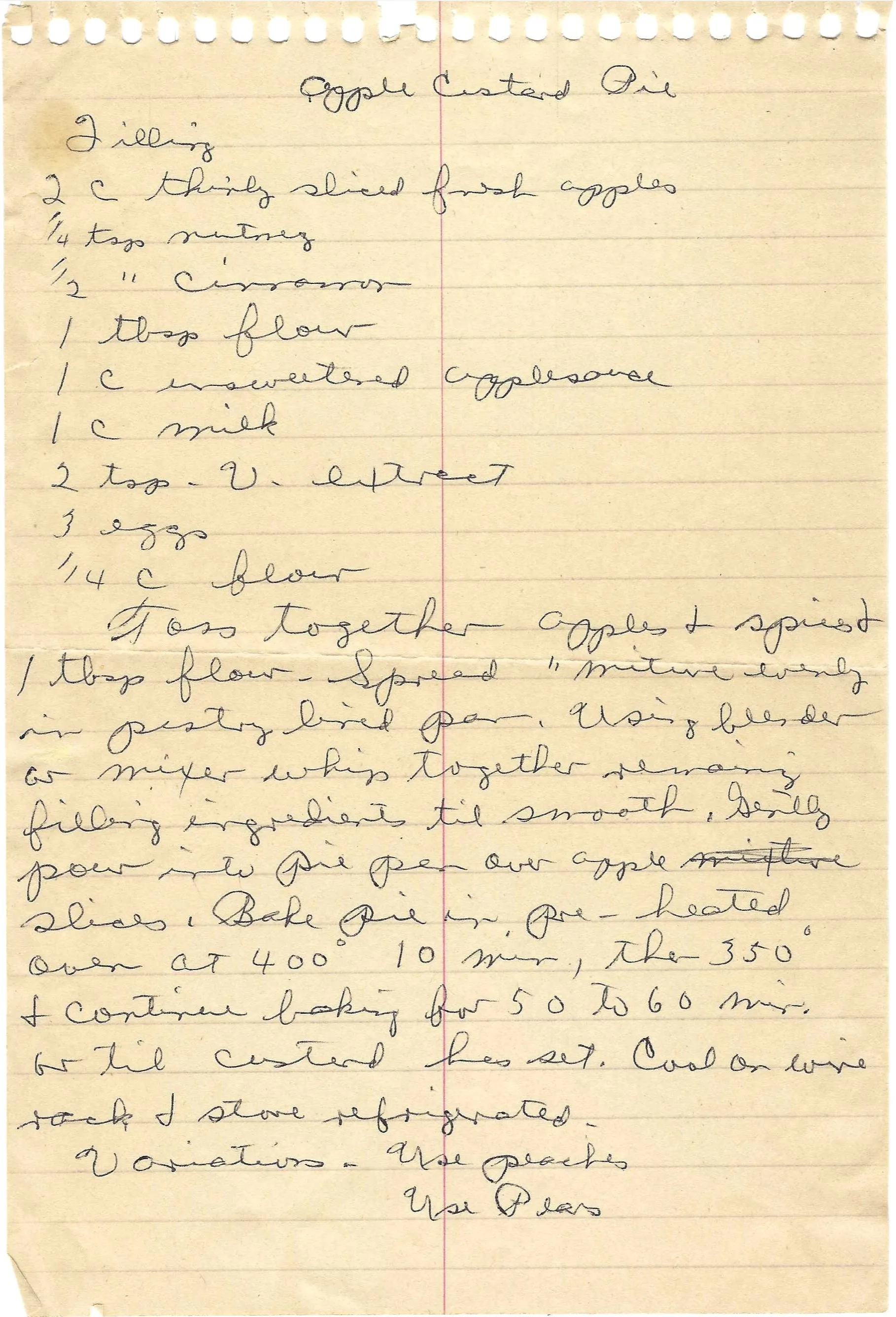 Original Handwritten Card