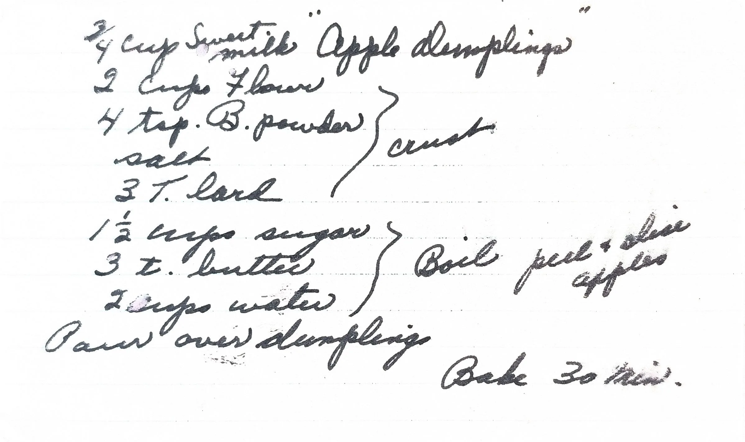 Original Handwritten Card