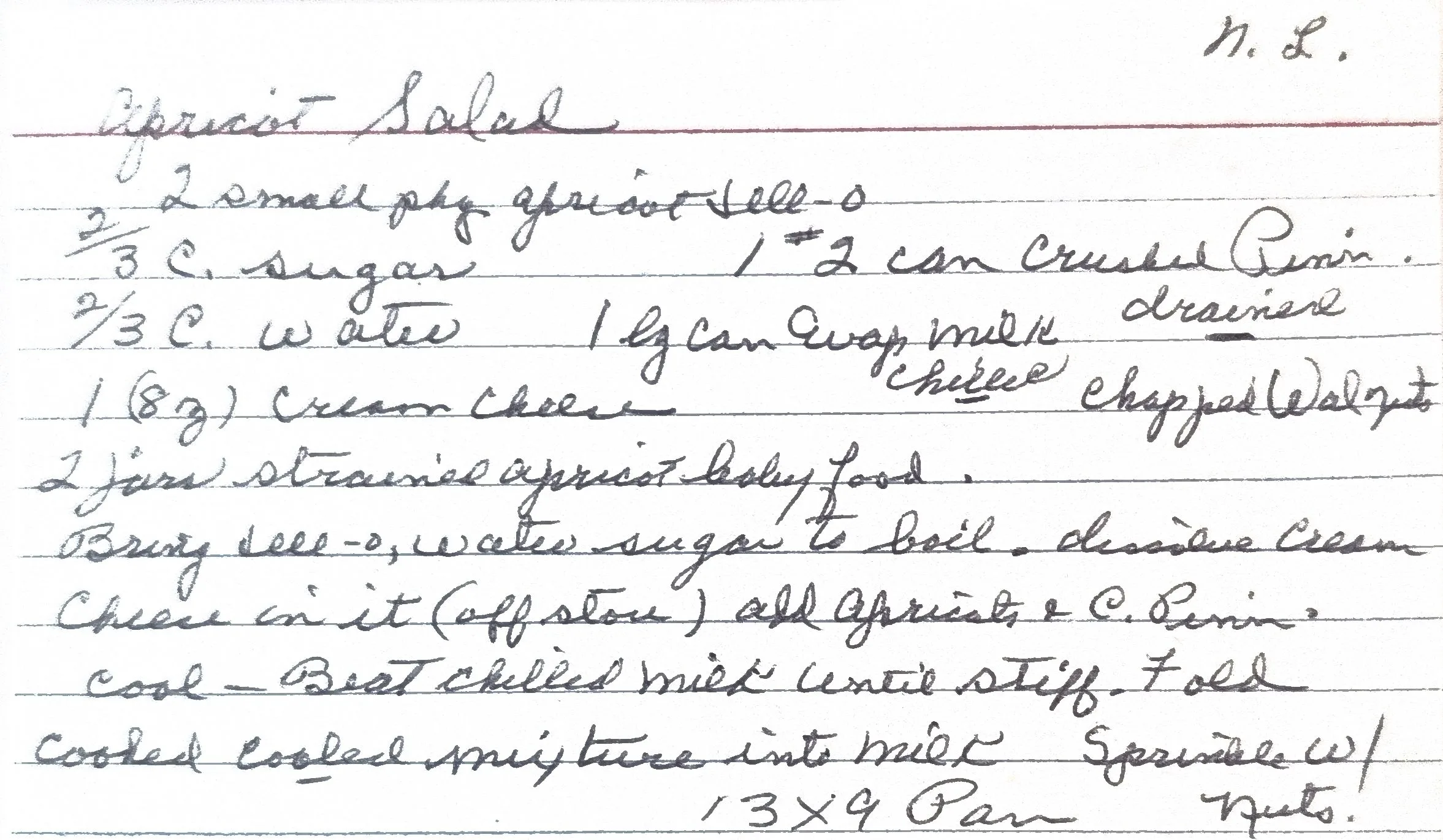 Original Handwritten Card