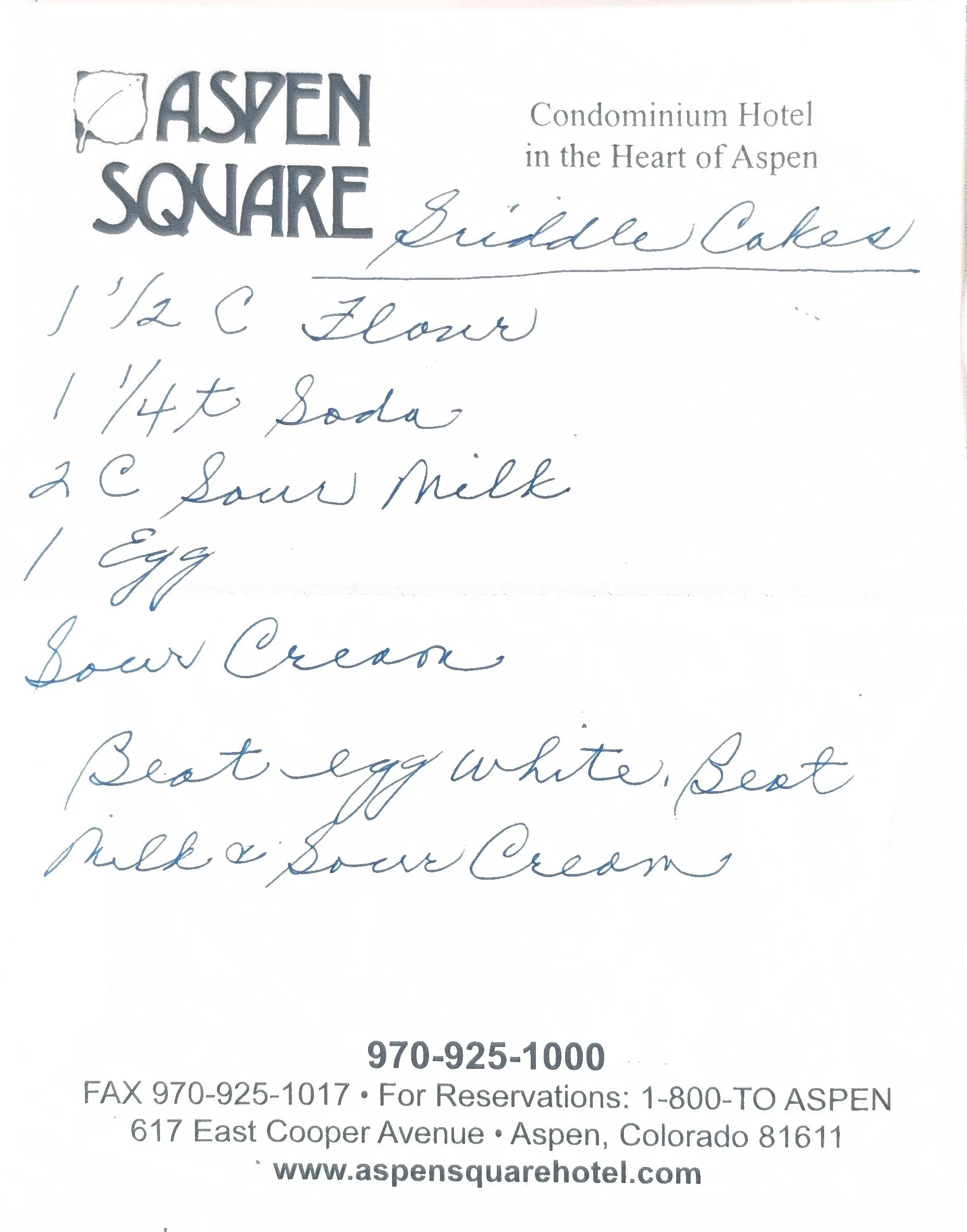 Original Handwritten Card