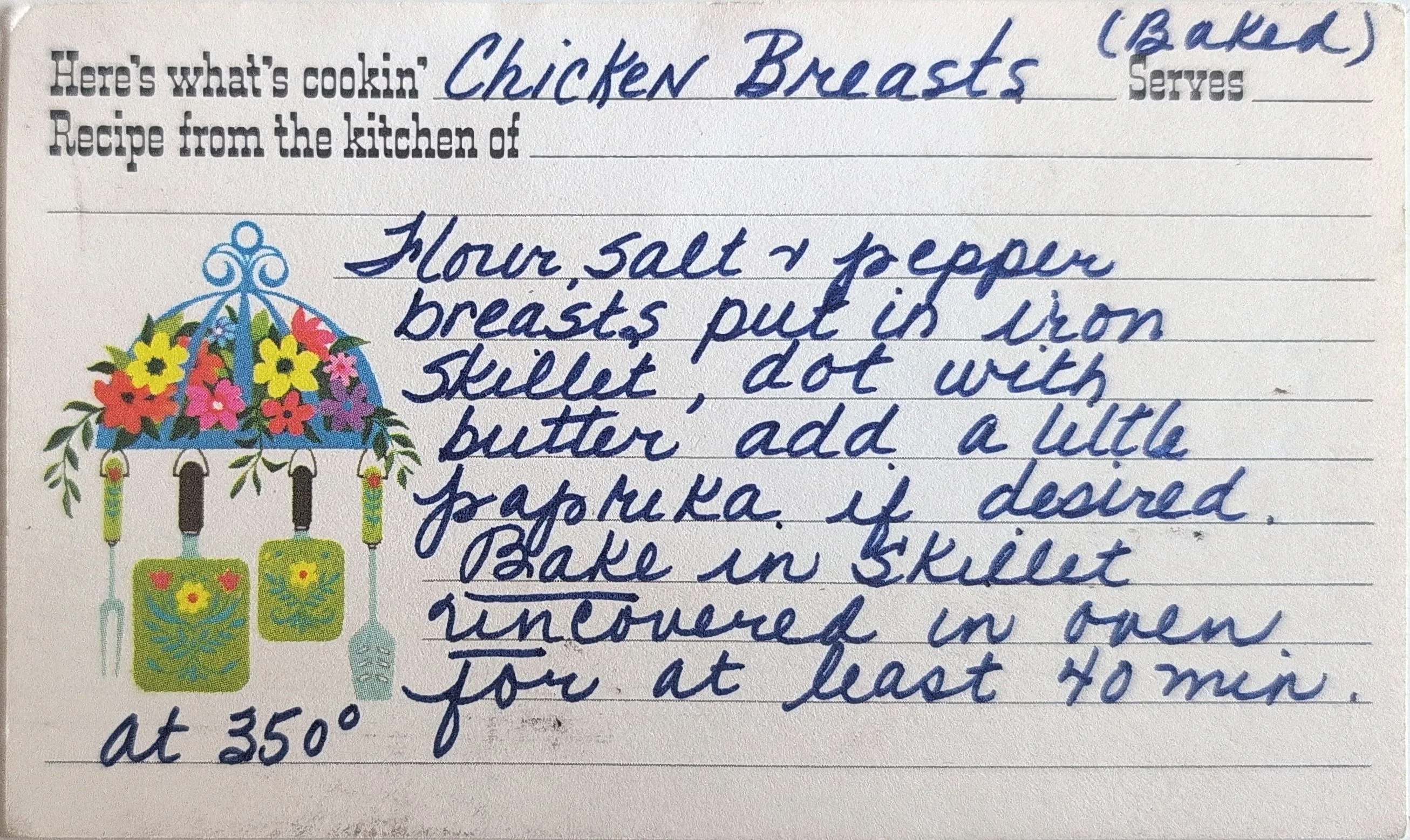 Original Handwritten Card