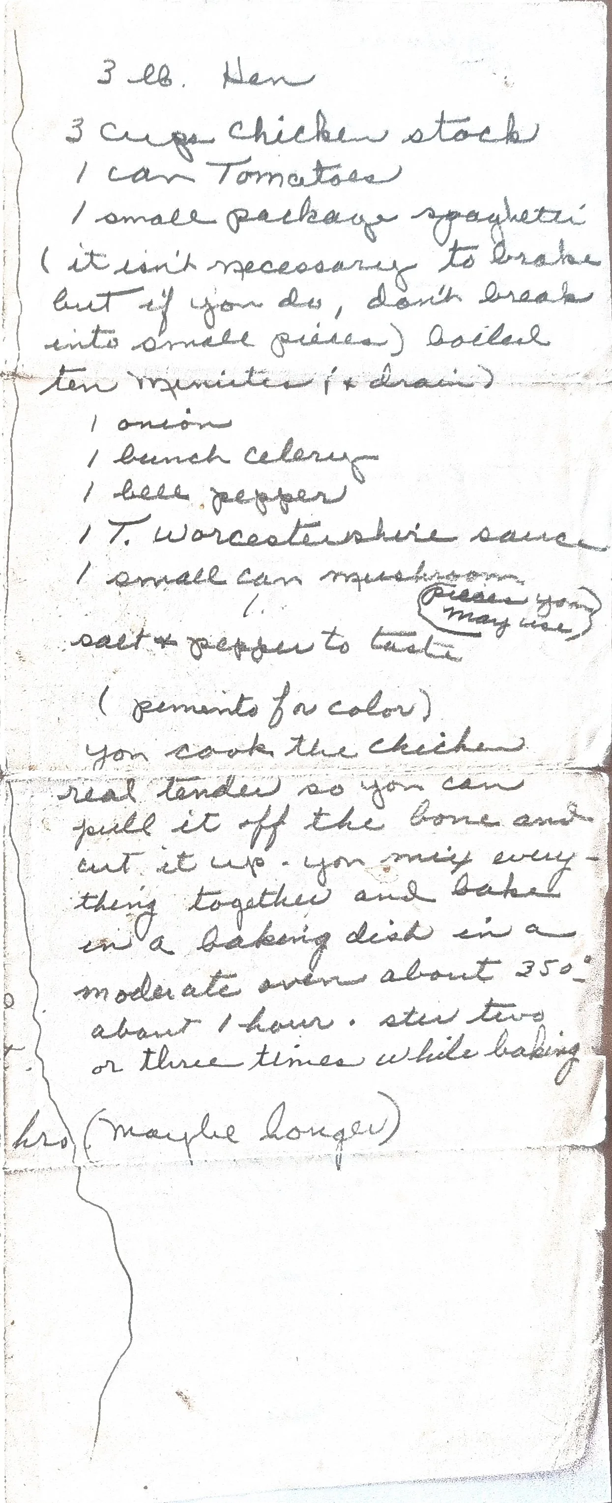 Original Handwritten Card