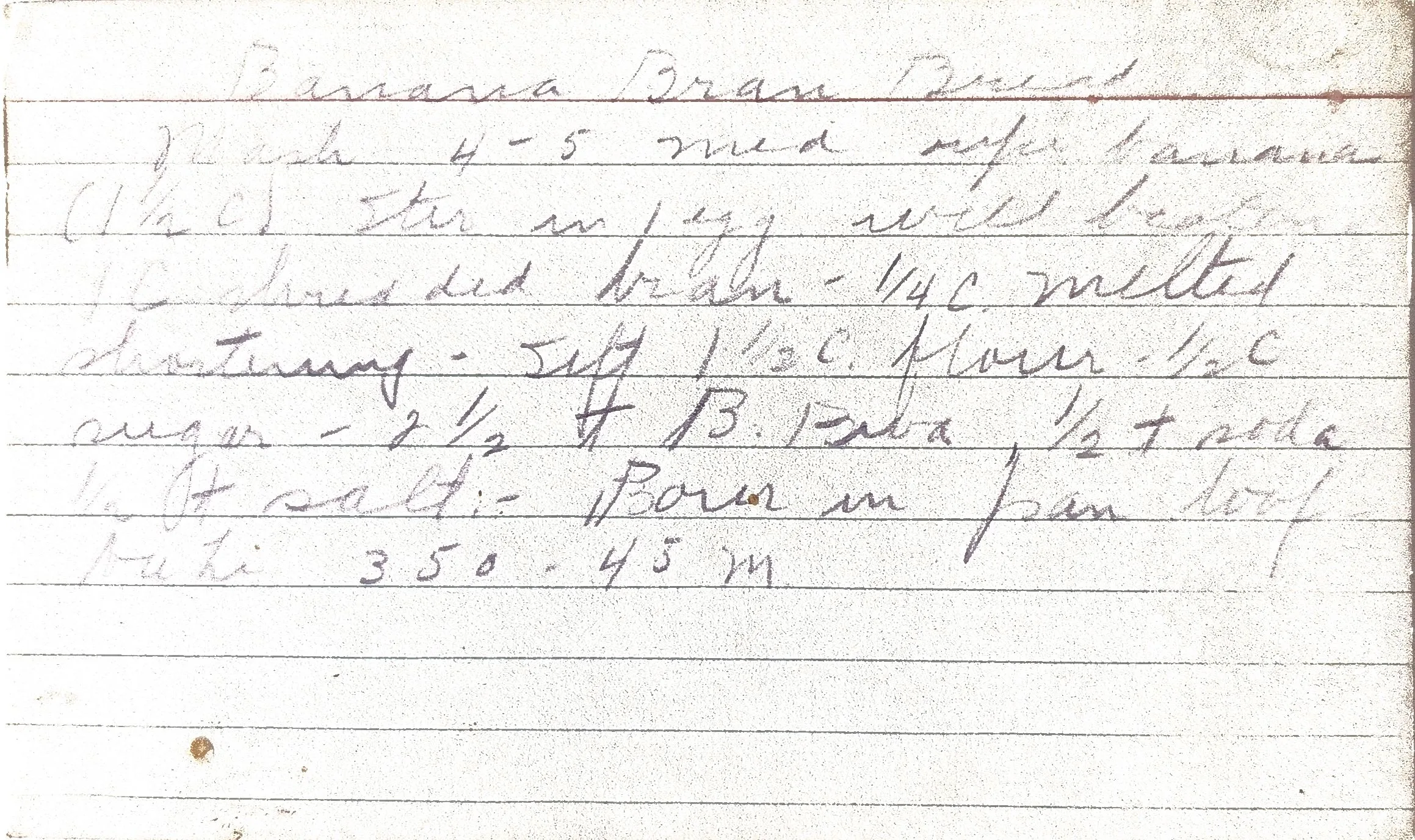 Original Handwritten Card