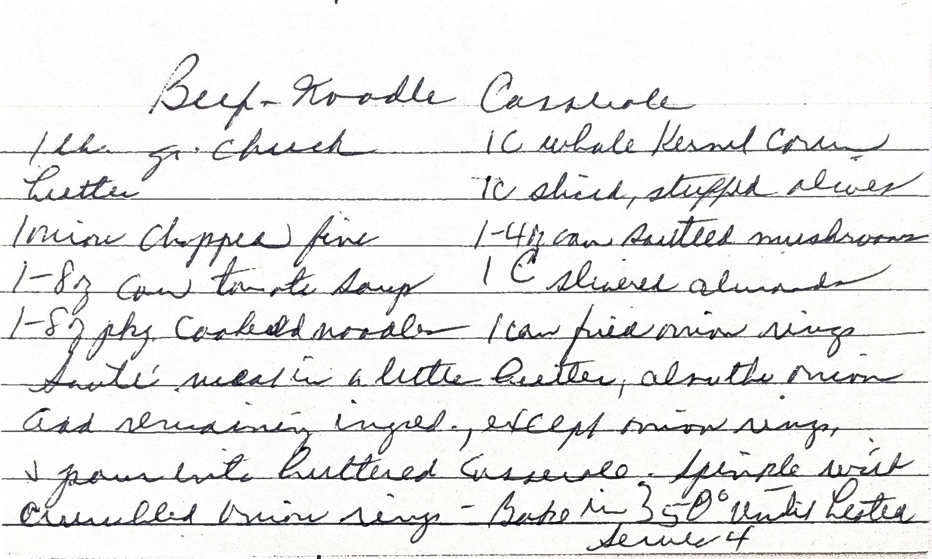 Original Handwritten Card