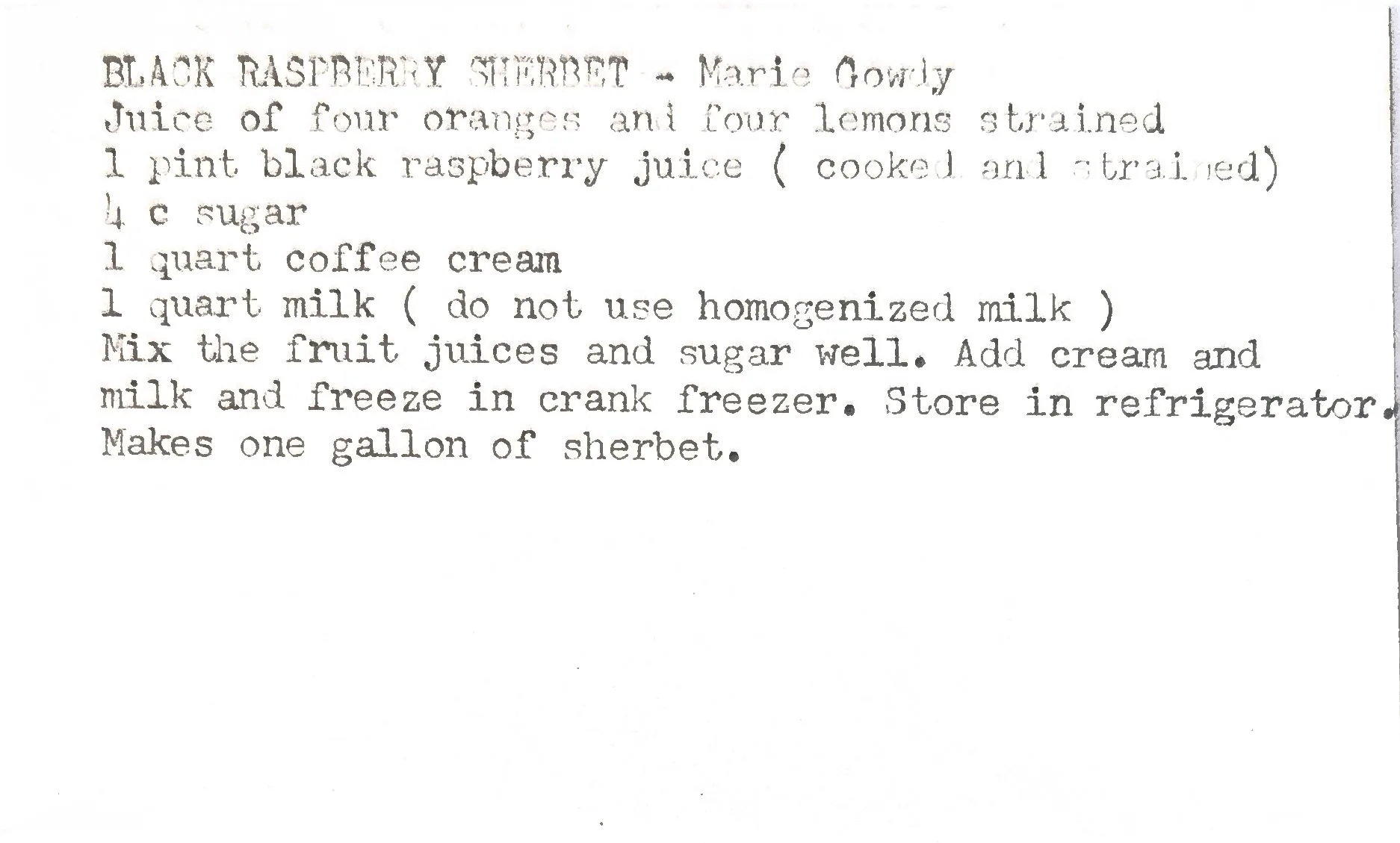 Original Handwritten Card