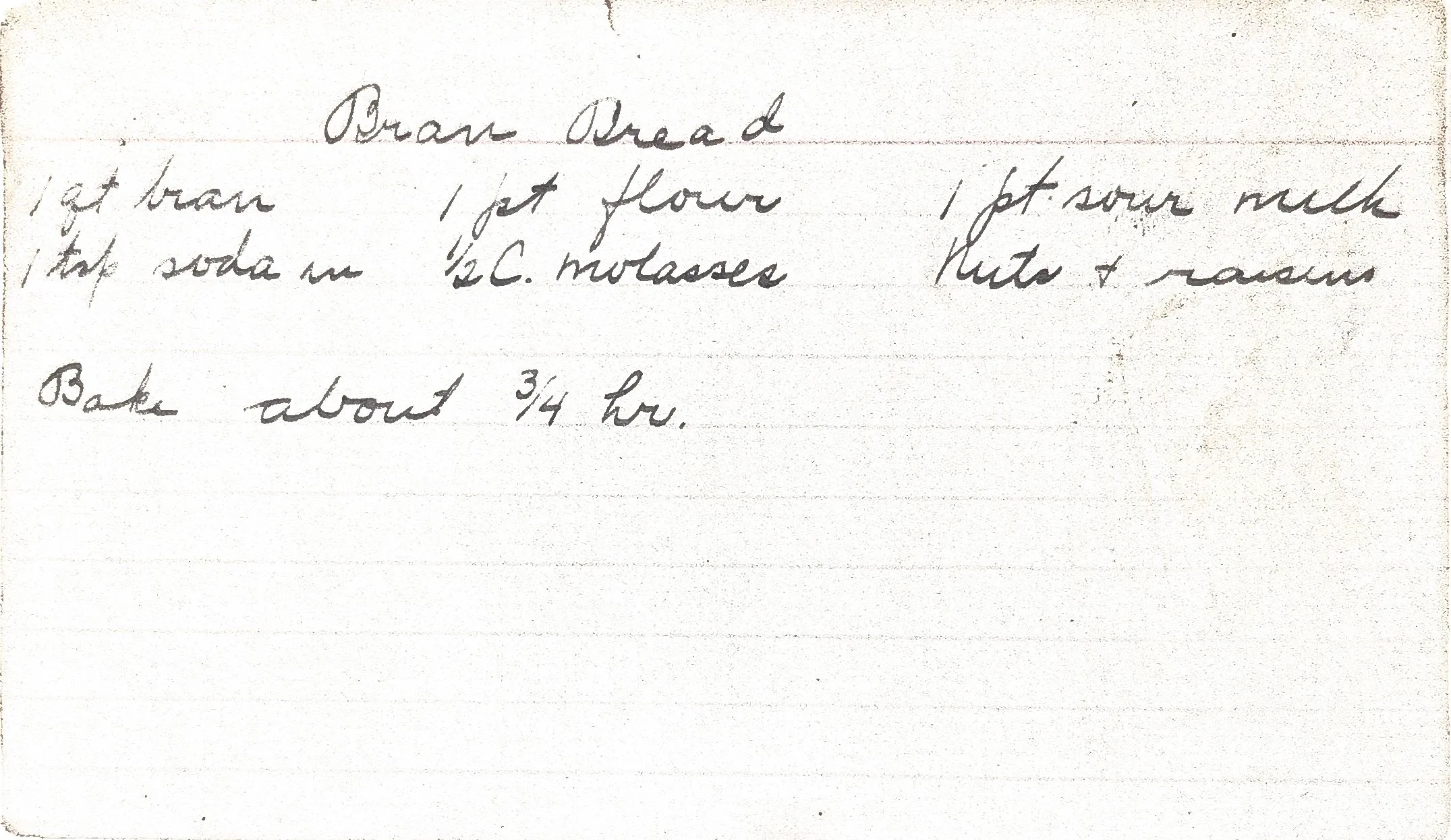 Original Handwritten Card