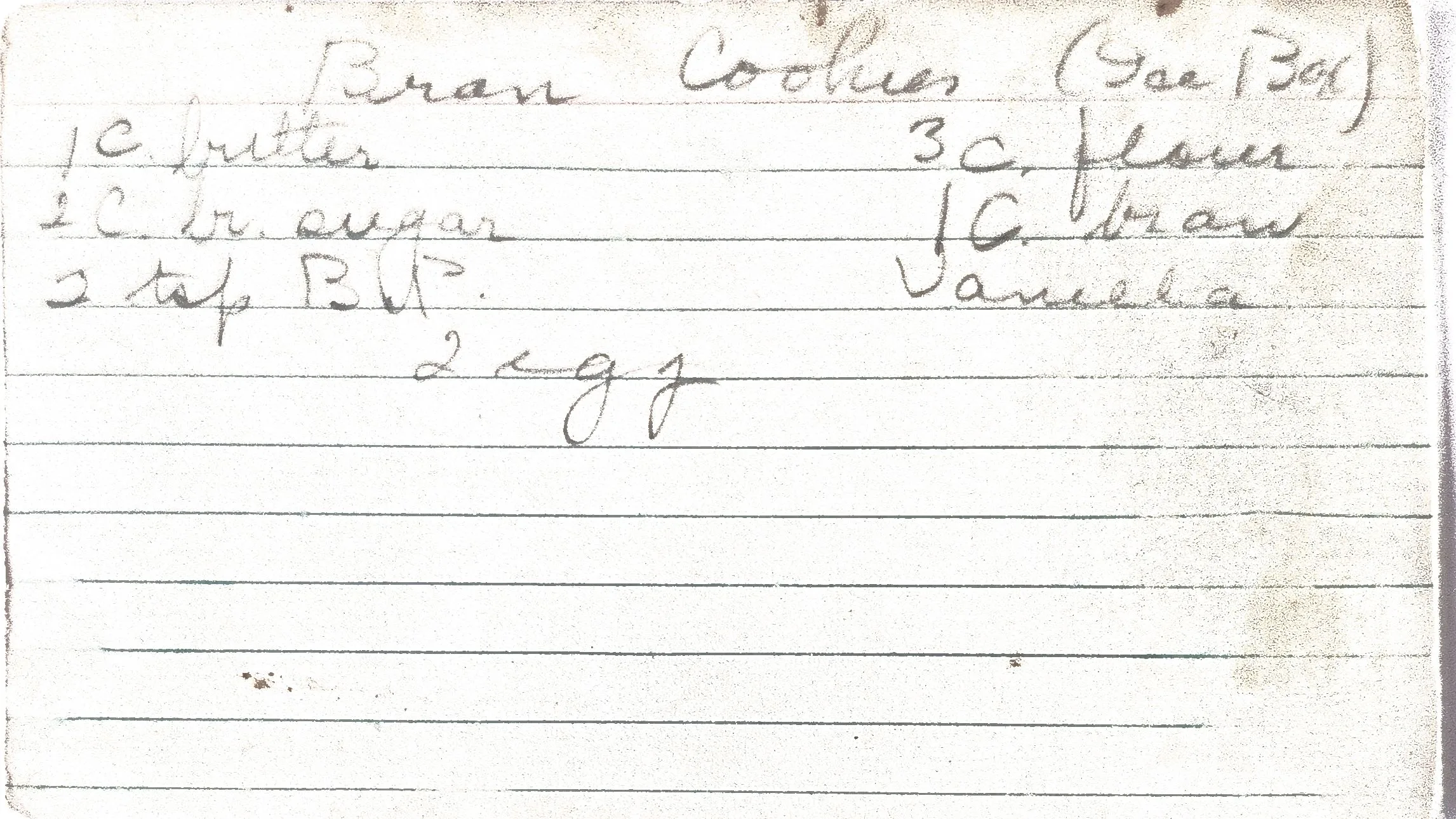 Original Handwritten Card