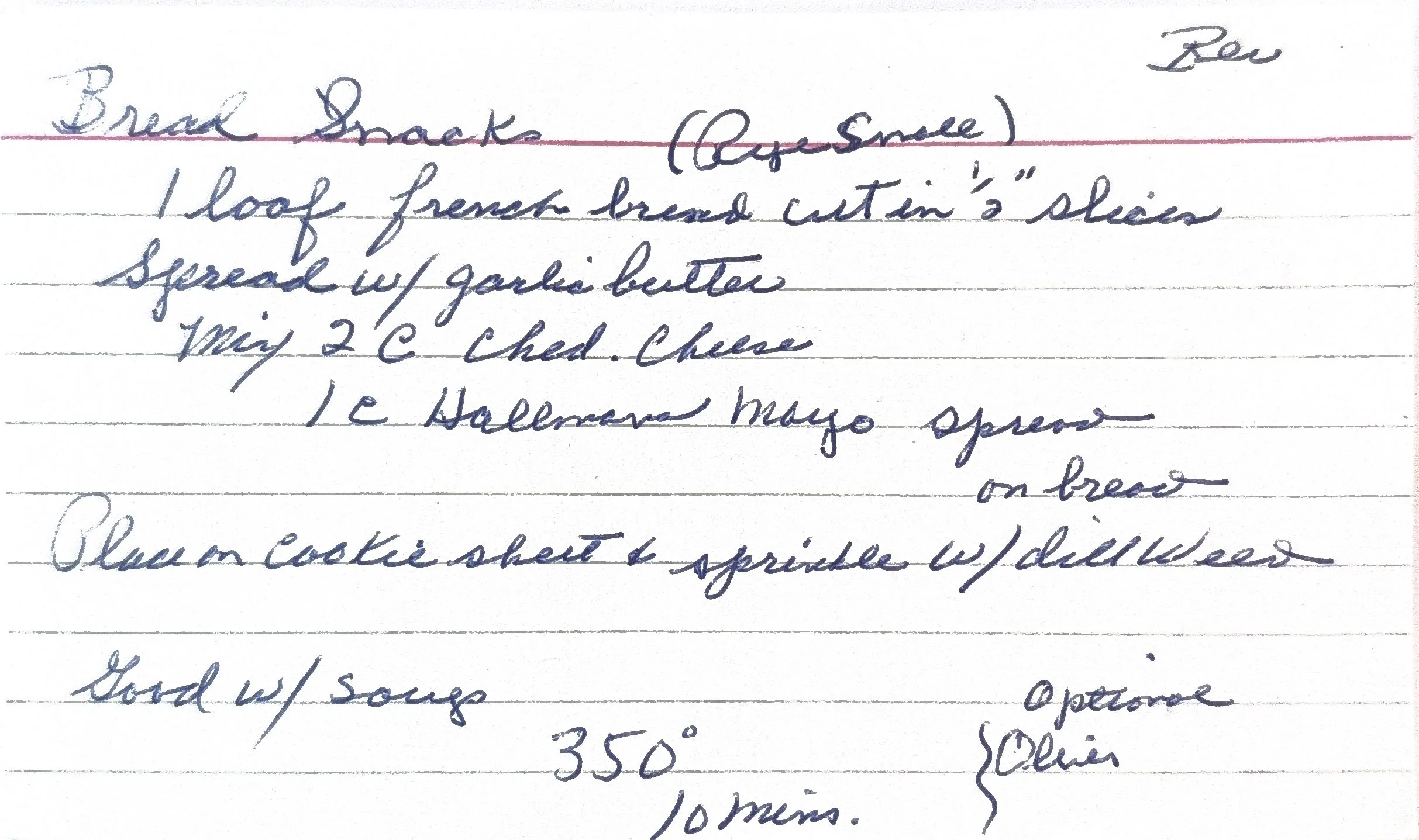 Original Handwritten Card