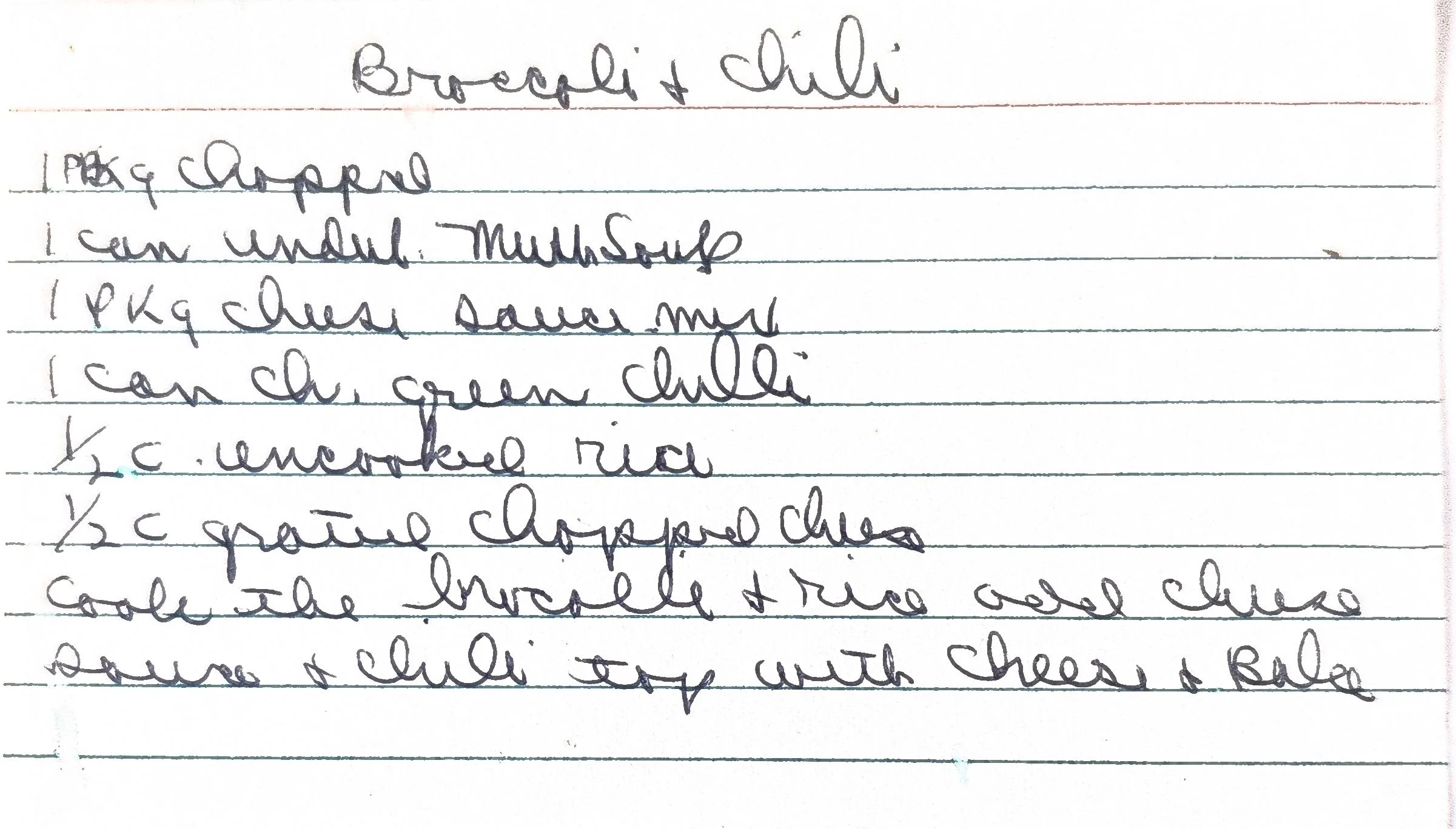 Original Handwritten Card