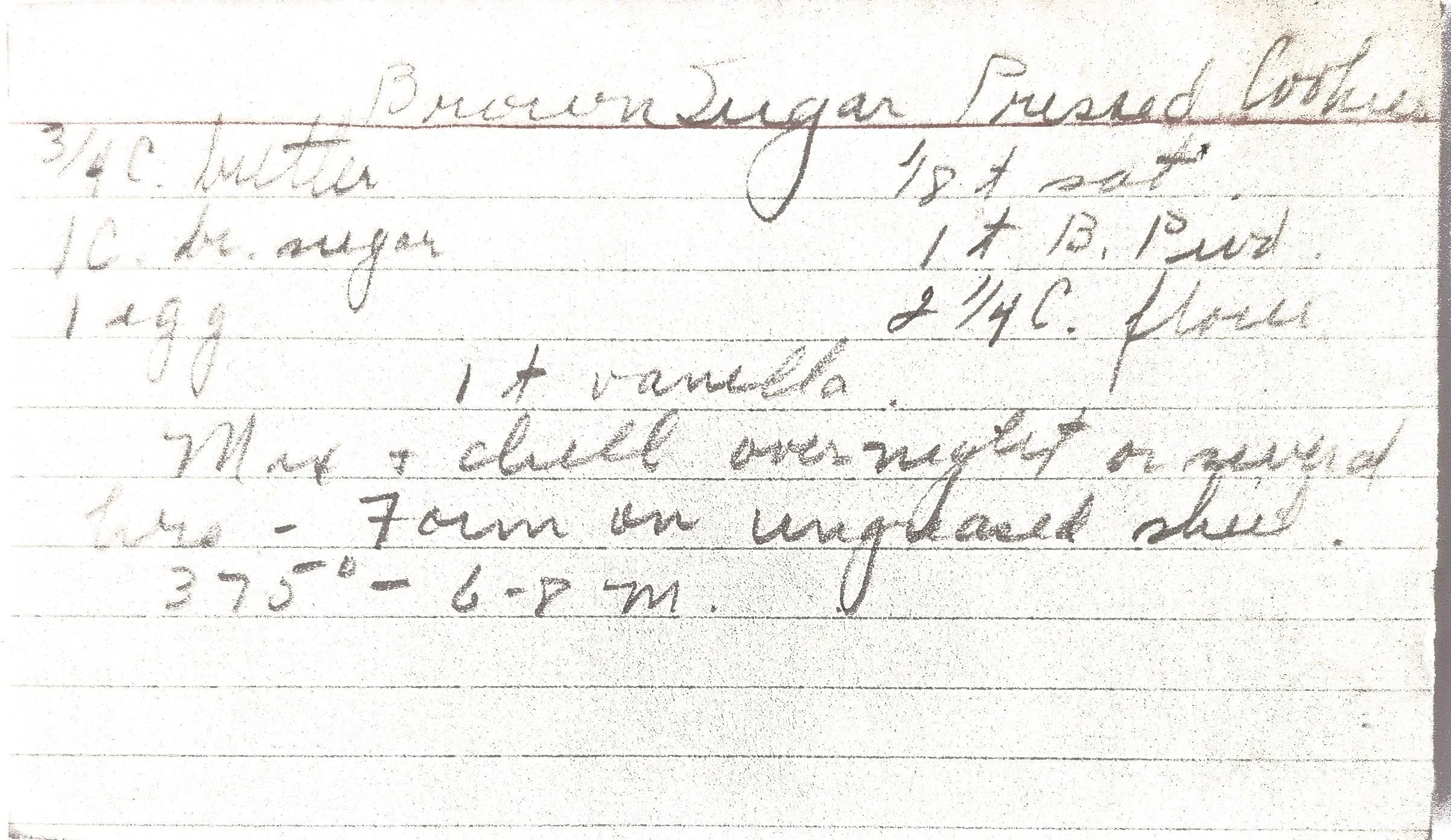 Original Handwritten Card