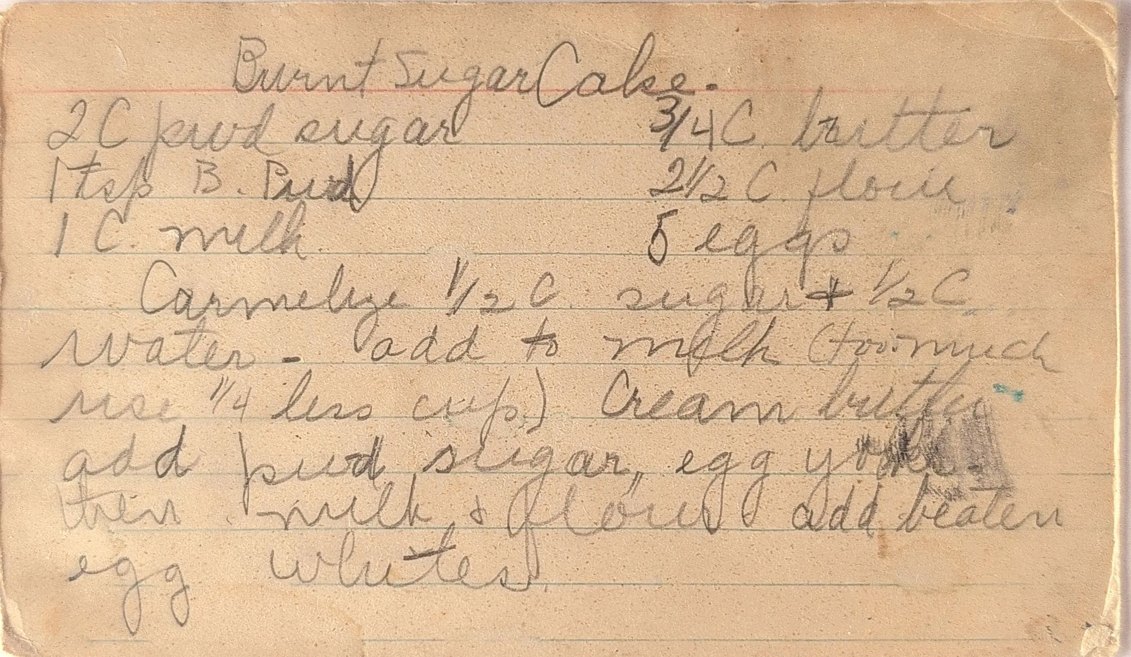 Original Handwritten Card