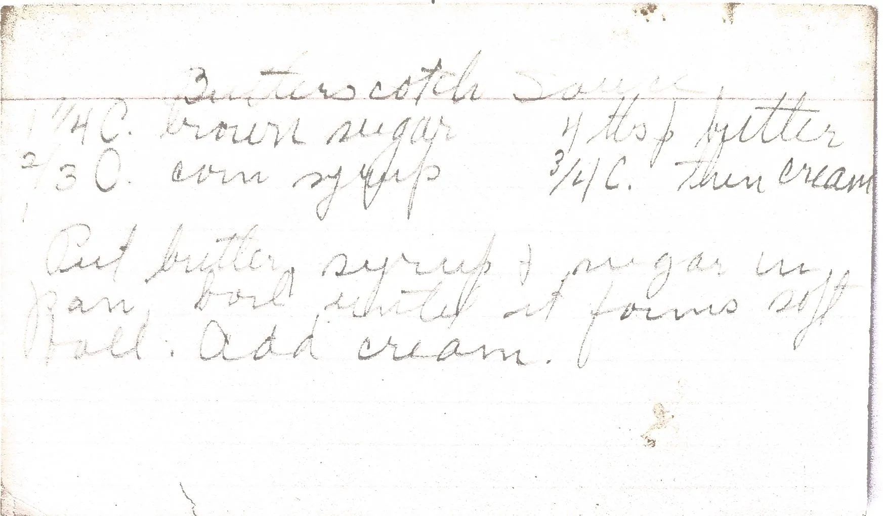 Original Handwritten Card
