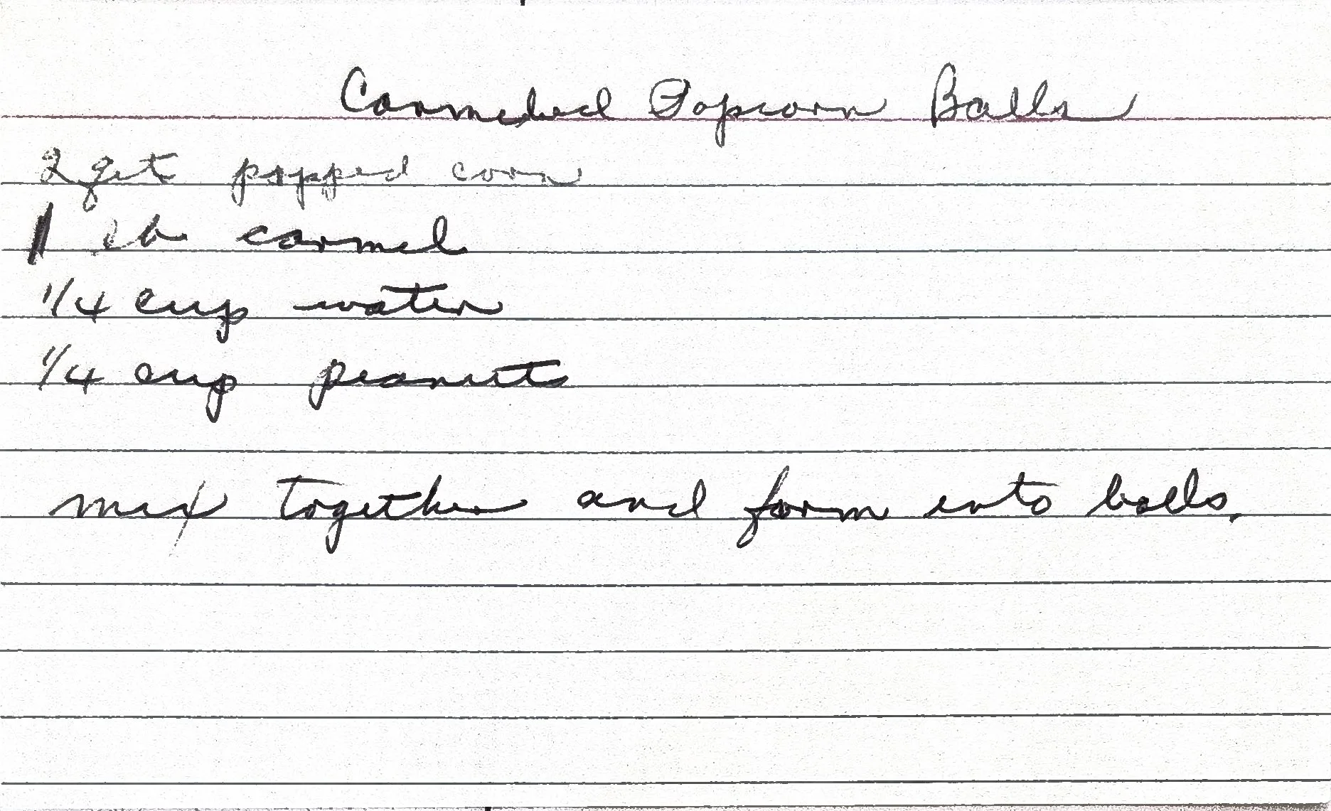 Original Handwritten Card