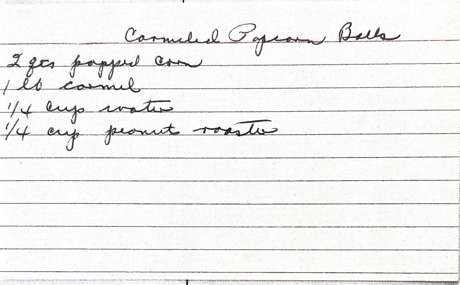 Original Handwritten Card