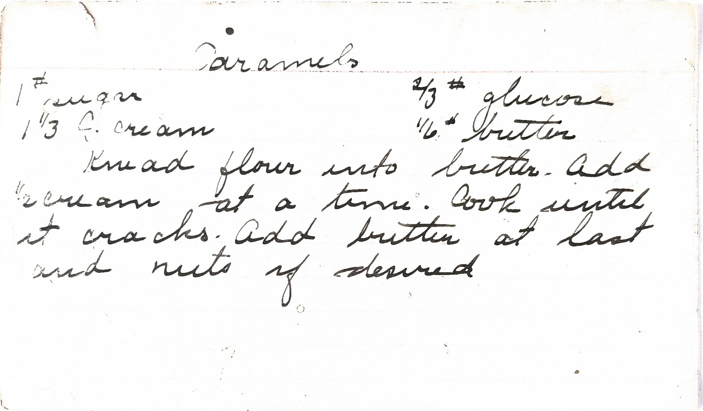 Original Handwritten Card