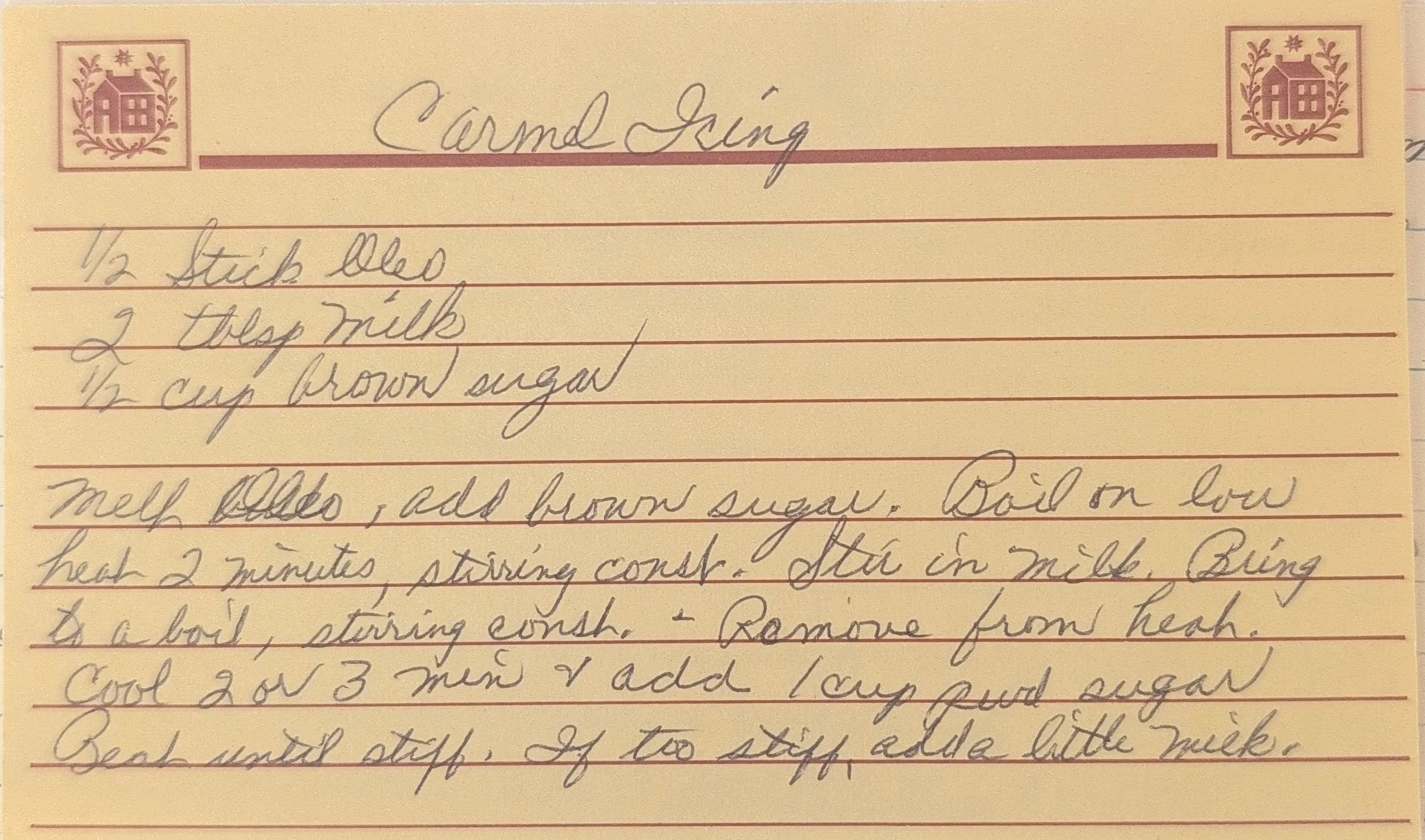Original Handwritten Card