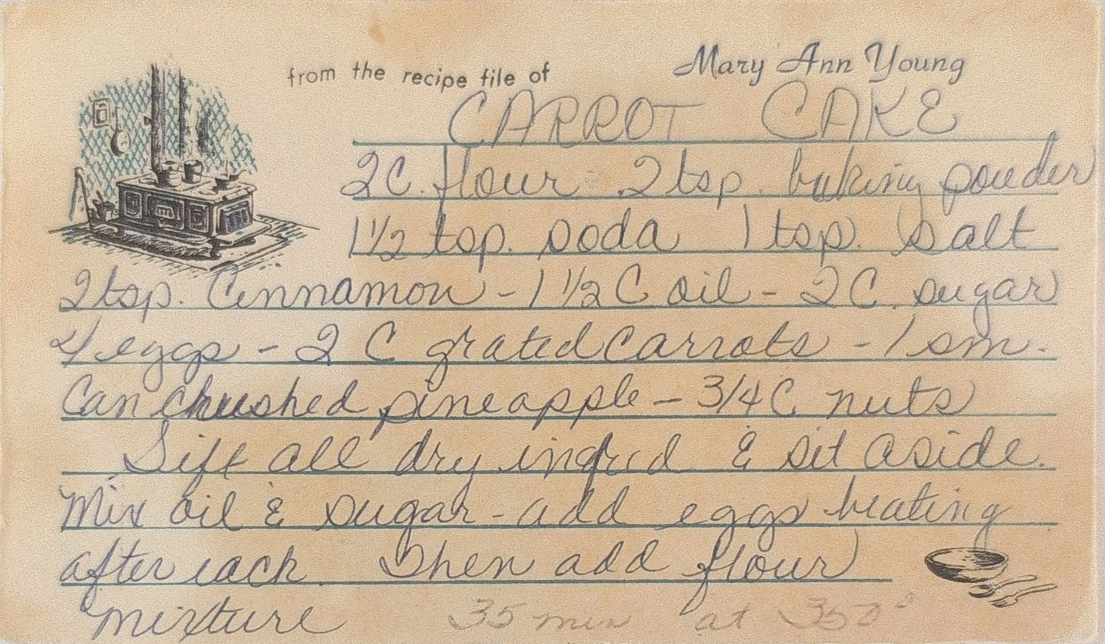 Original Handwritten Card