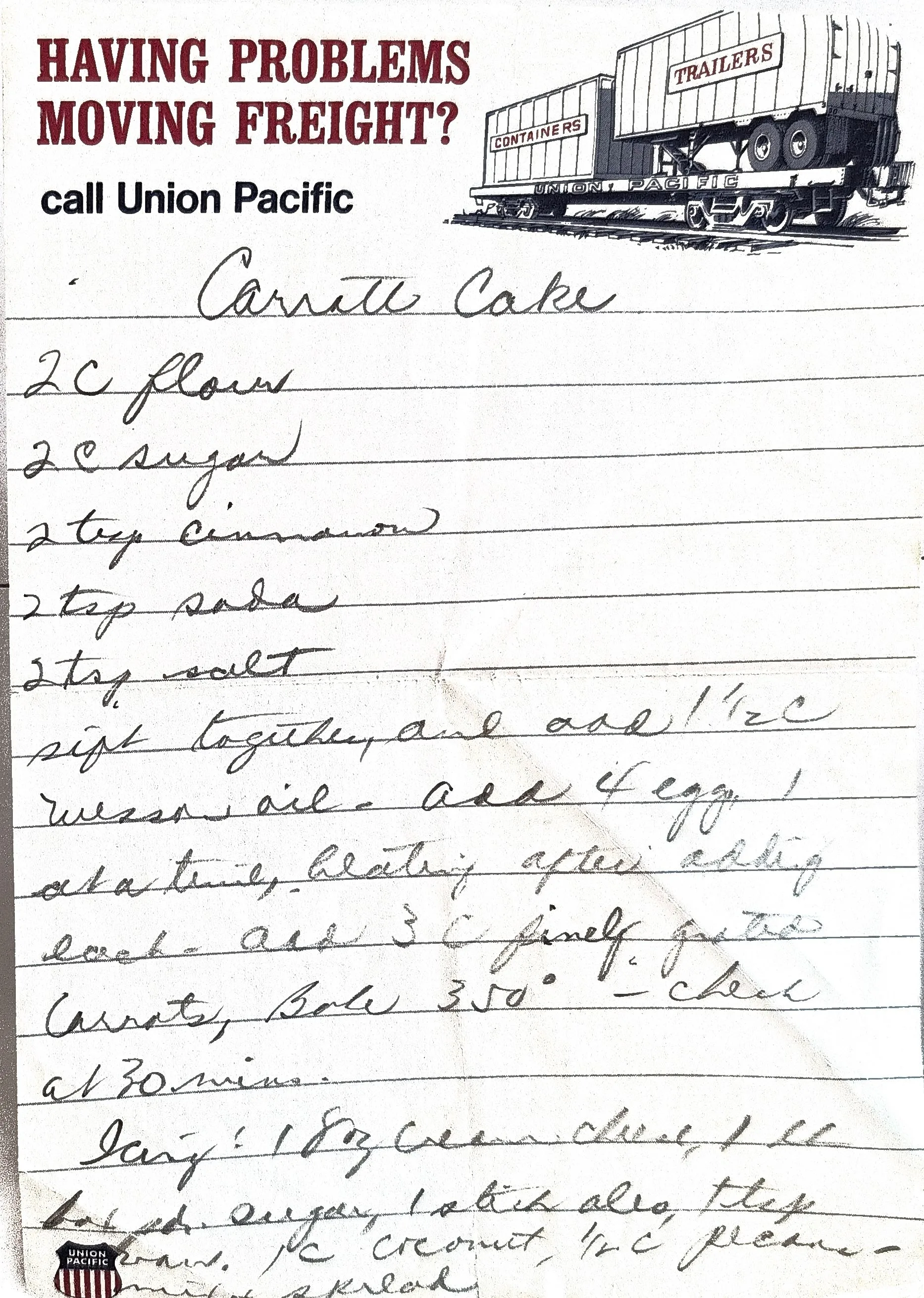Original Handwritten Card