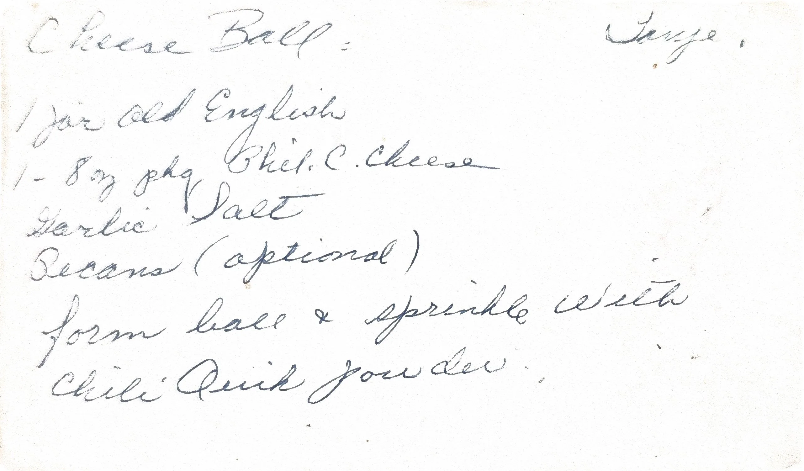 Original Handwritten Card