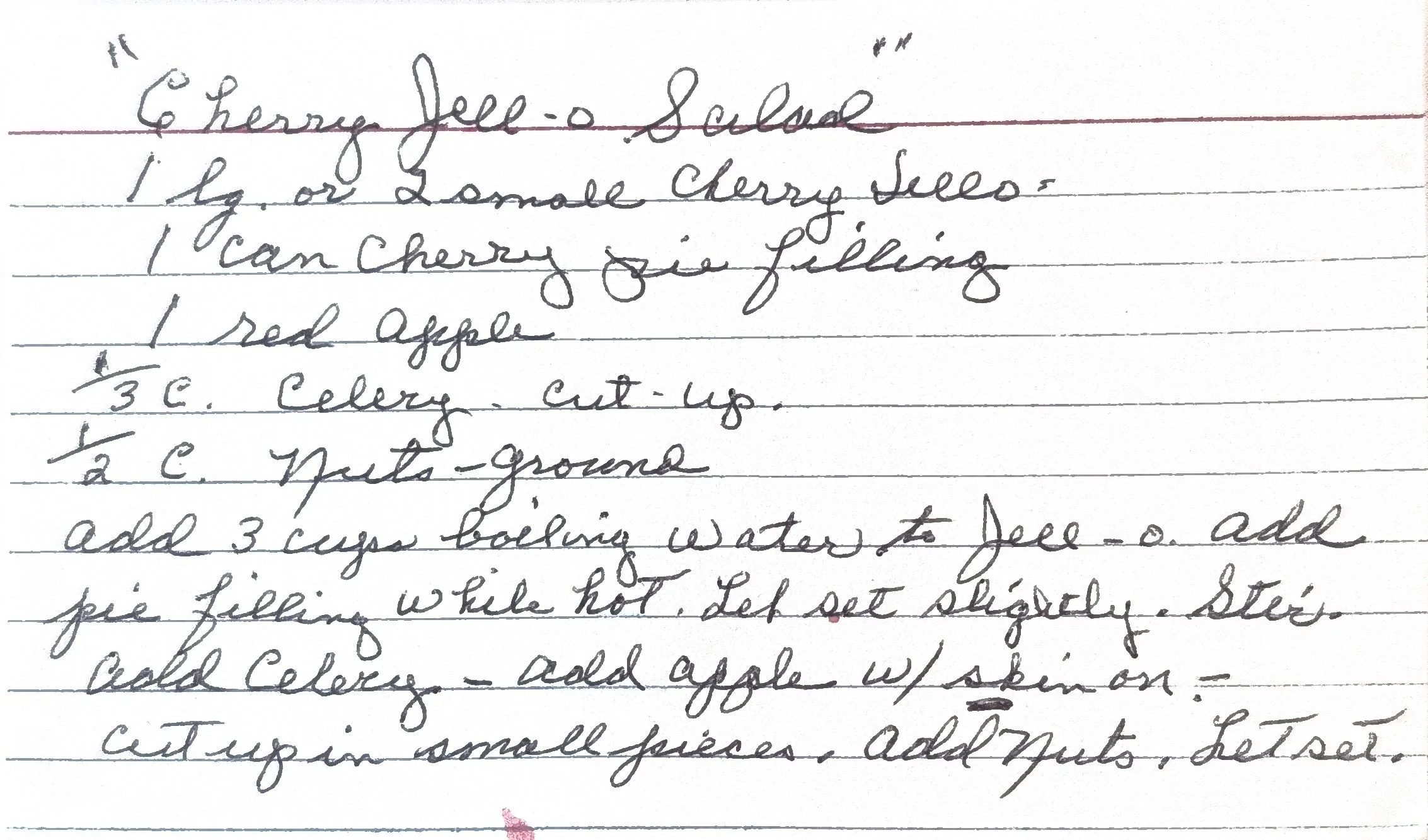 Original Handwritten Card
